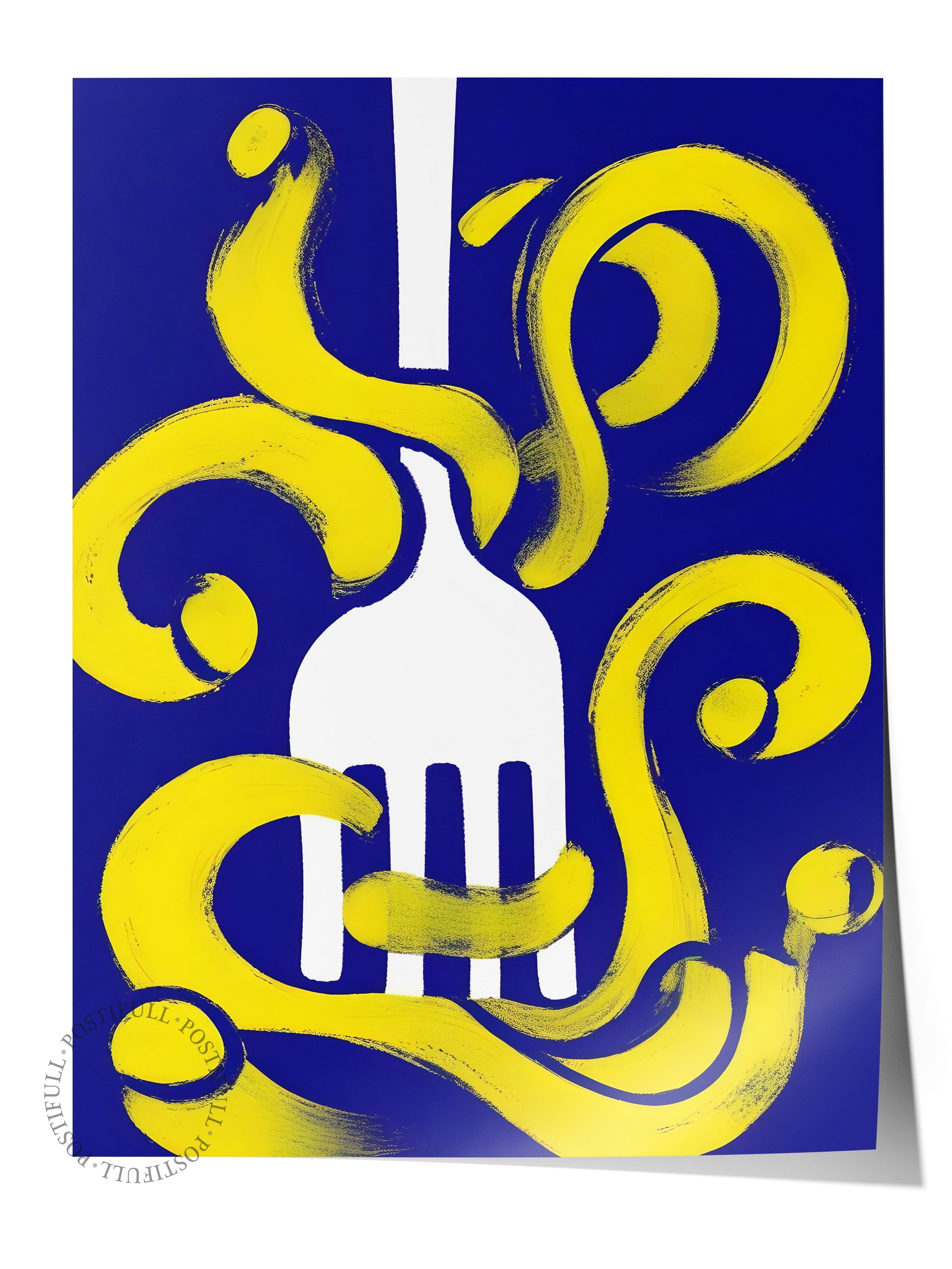 Çerçevesiz Poster, Art of Fork, Comfort Serisi Mutfak Duvar Posteri, NO:109135