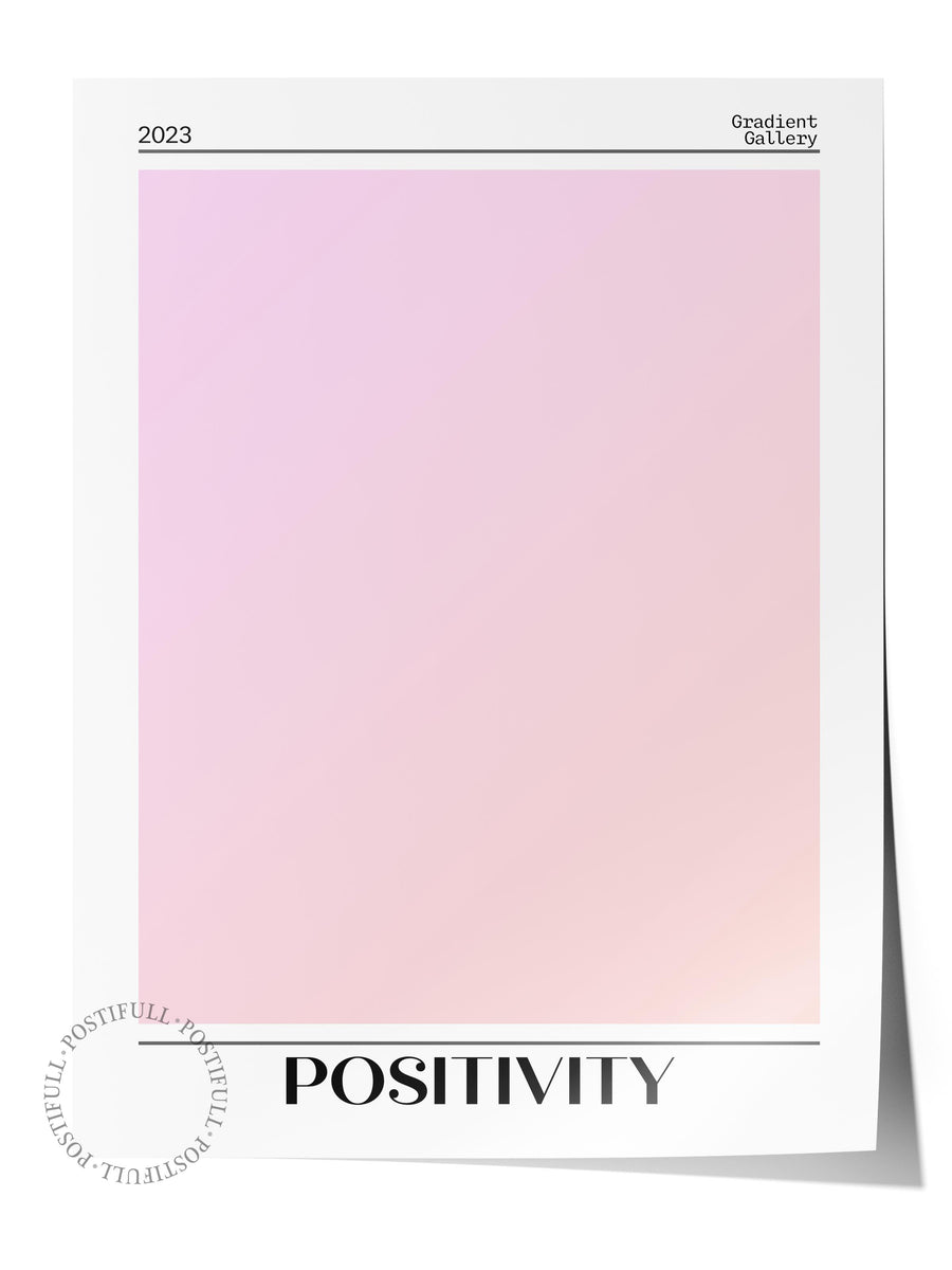 Pozitiflik Geçişi Aura Çerçevesiz Poster