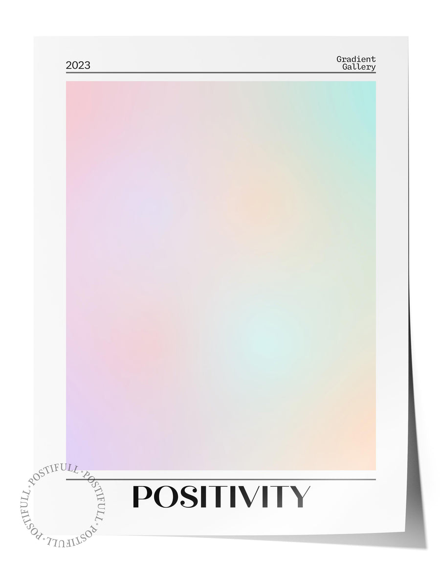Pastel Geçişli Soyut Kompozisyon Aura Çerçevesiz Poster