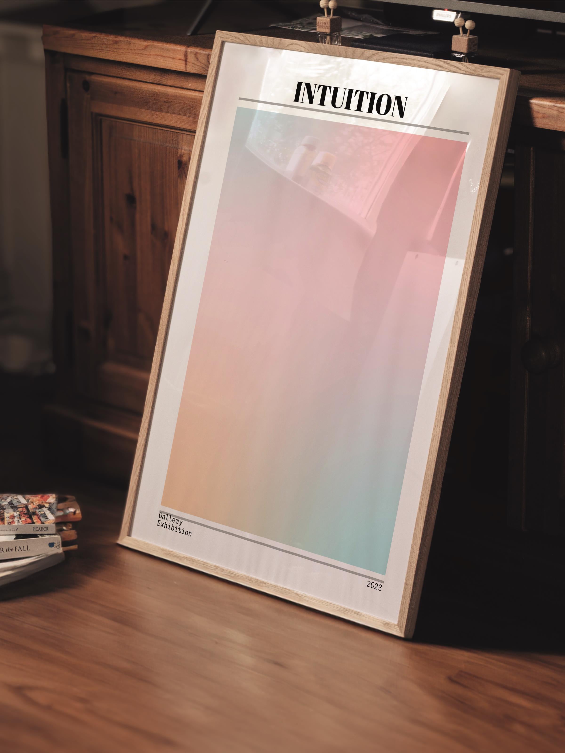 Çerçevesiz Poster, Aura Serisi NO:197 - Intution, Melek Numaraları, Renkli Poster