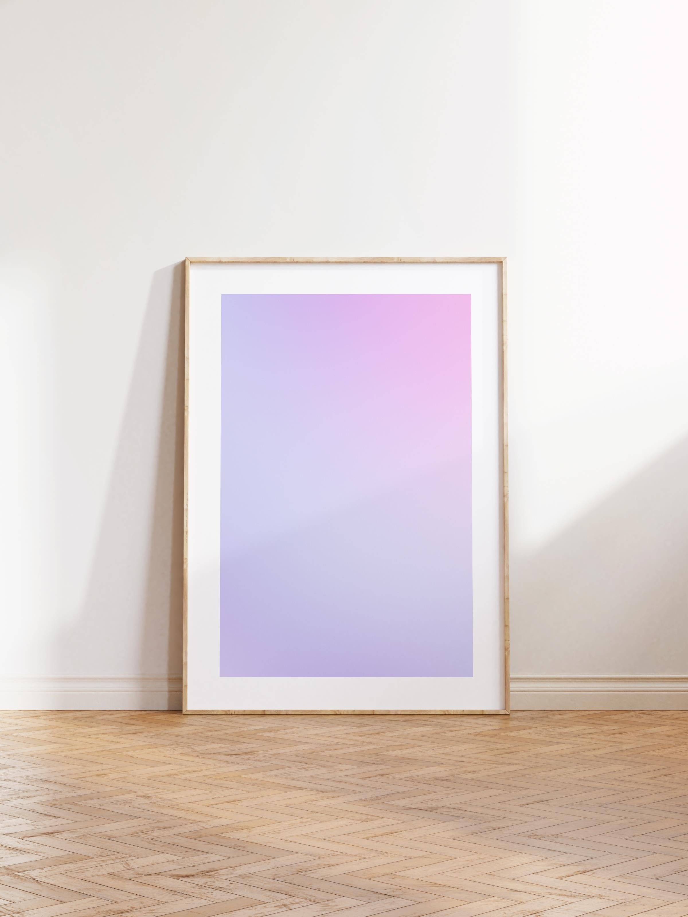 Çerçevesiz Poster, Aura Serisi NO:38 - Mor Aura, Melek Numaraları, Renkli Poster