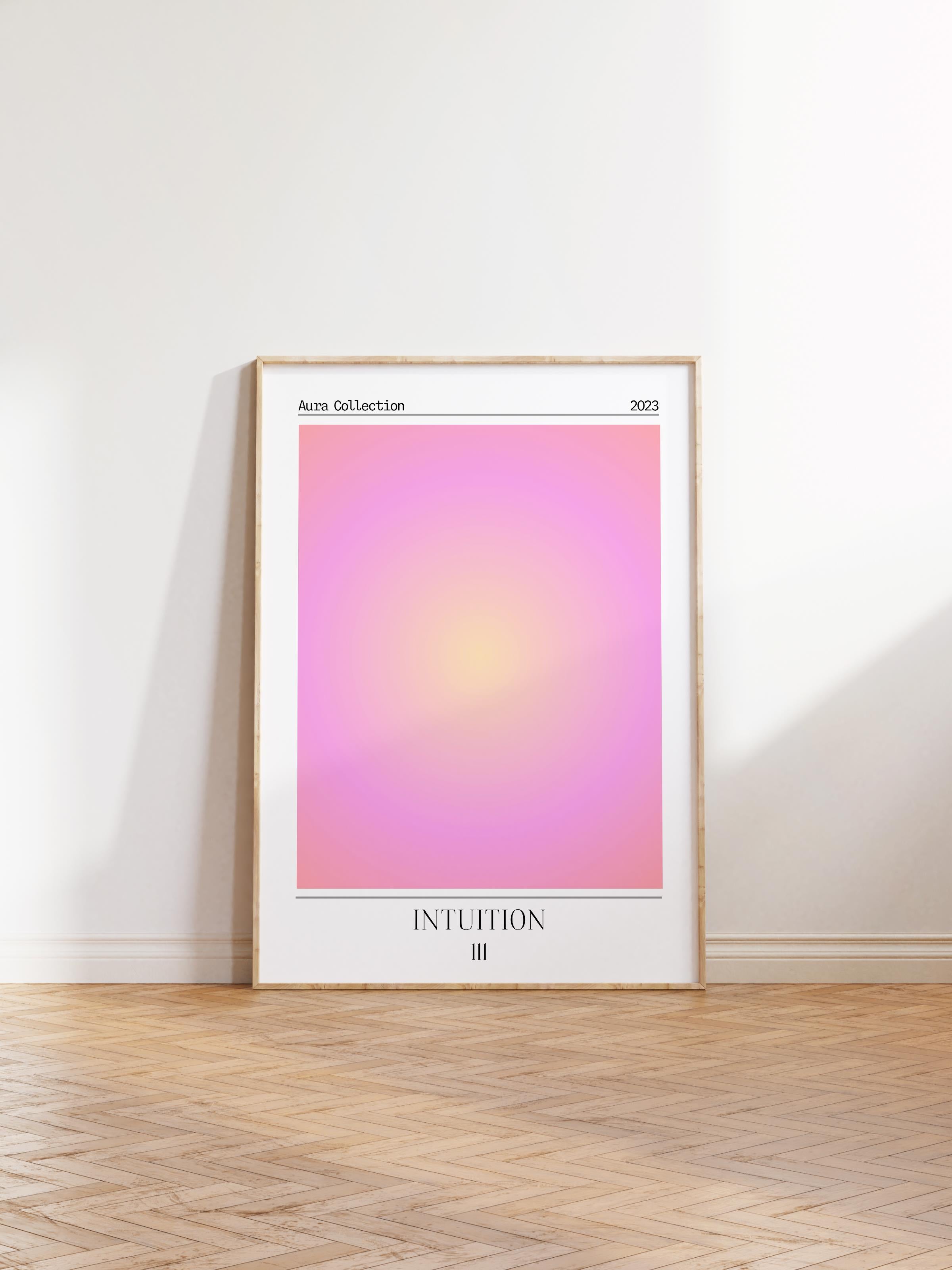 Çerçevesiz Poster, Aura Serisi NO:46 - 111 - Intution, Melek Numaraları, Renkli Poster