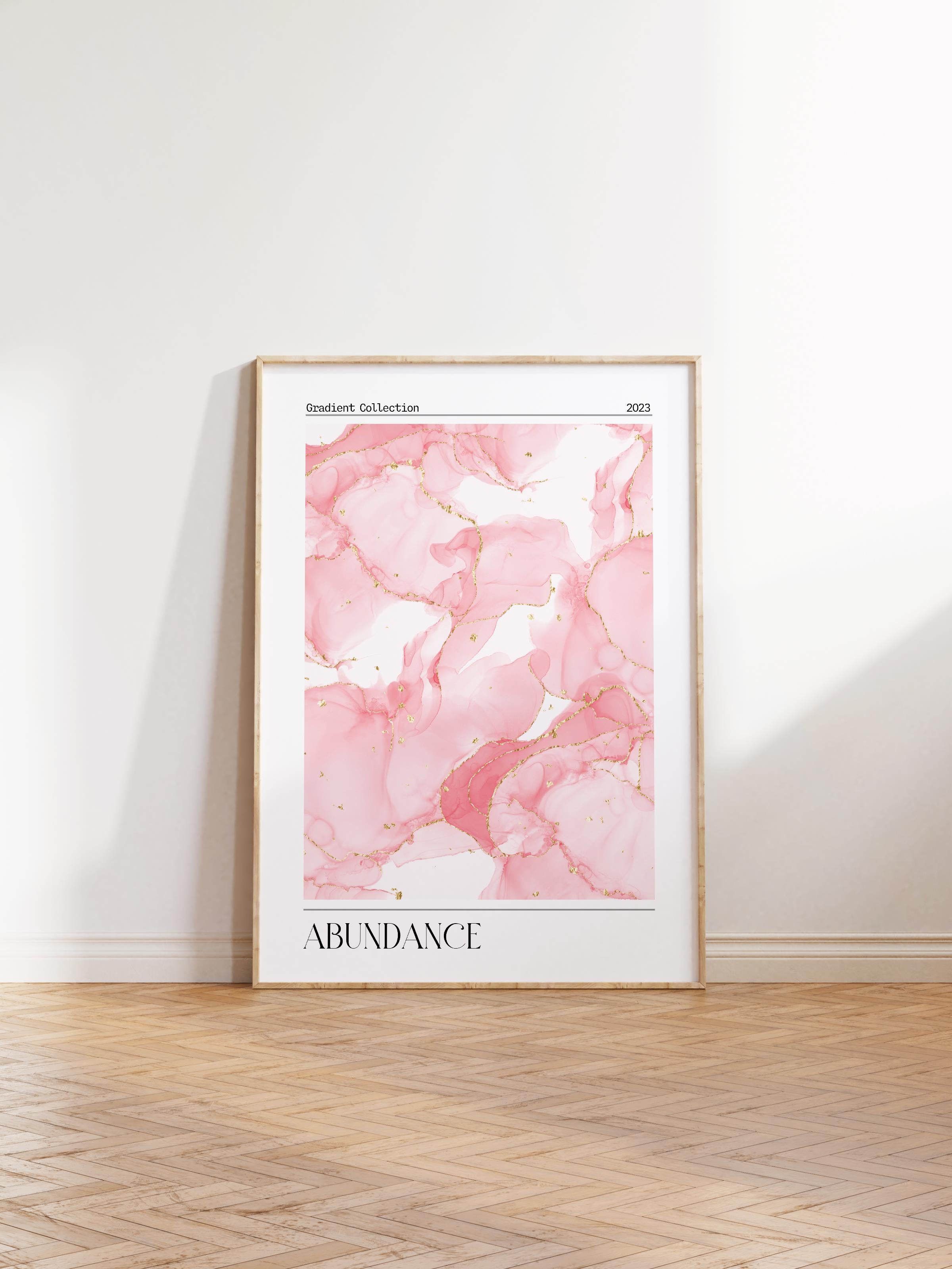 Çerçevesiz Poster, Aura Serisi NO:68 - Abudance, Melek Numaraları, Renkli Poster
