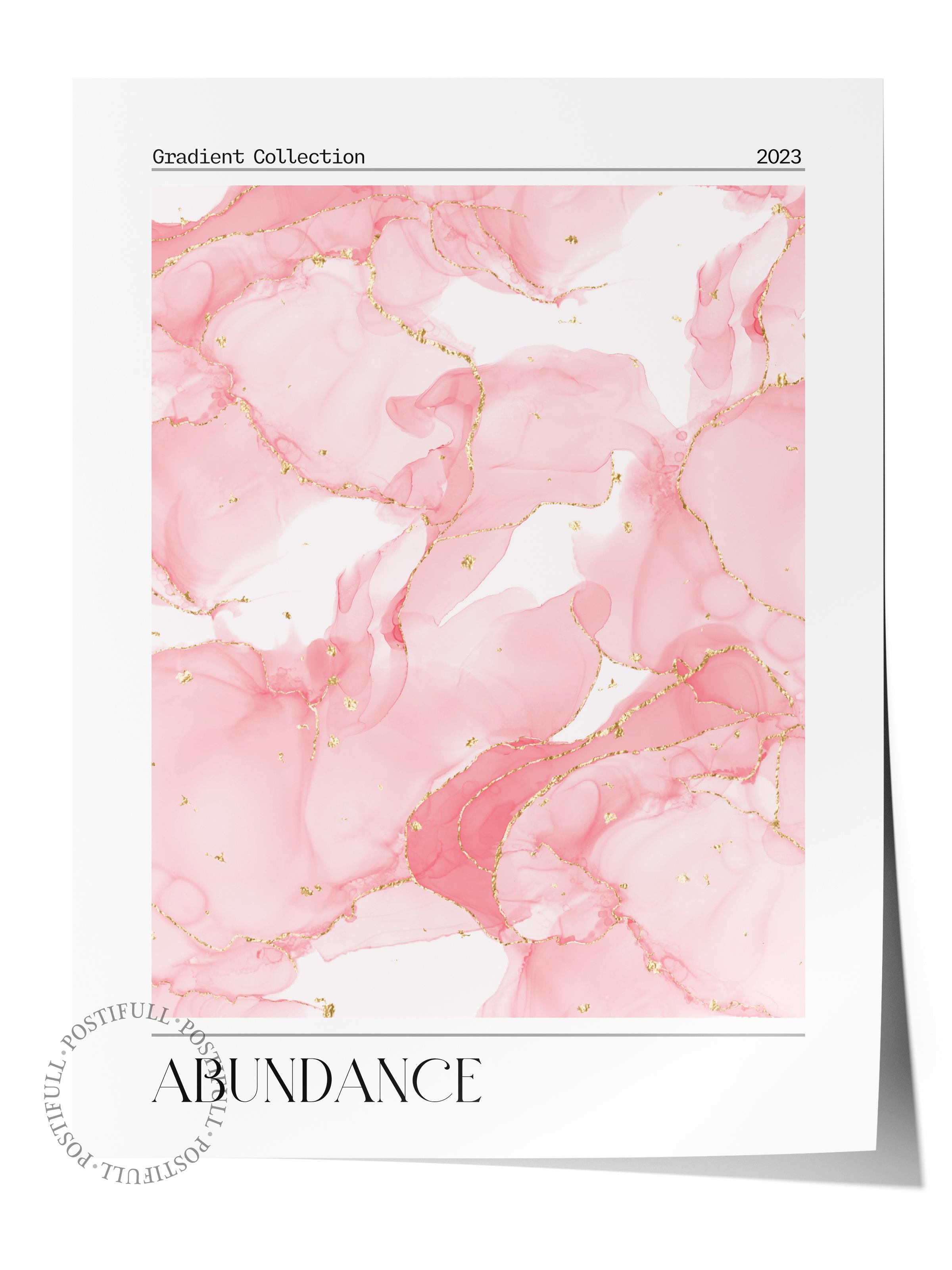 Çerçevesiz Poster, Aura Serisi NO:68 - Abudance, Melek Numaraları, Renkli Poster