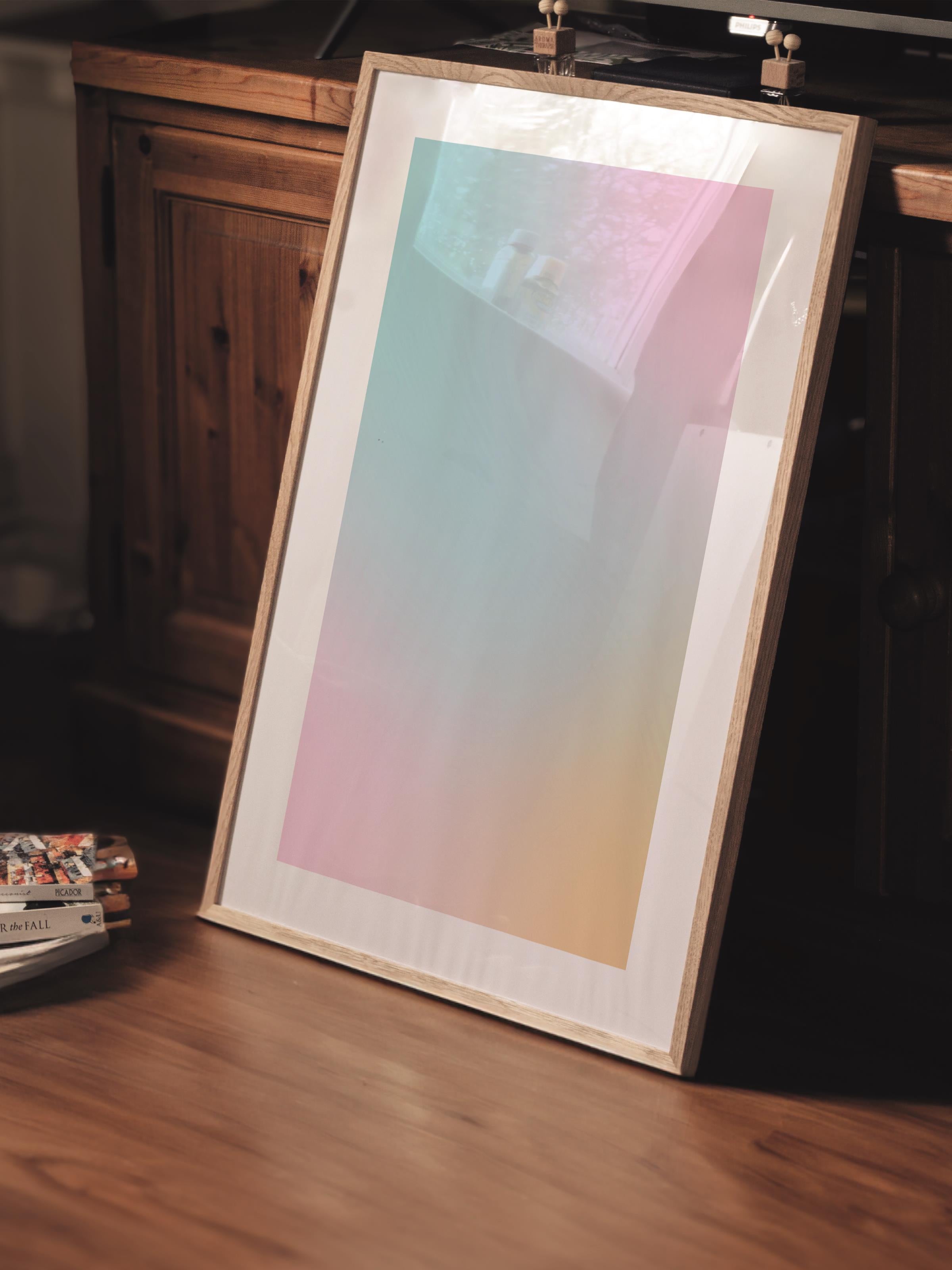 Çerçevesiz Poster, Aura Serisi NO:75 - Renkli Aura, Melek Numaraları, Renkli Poster