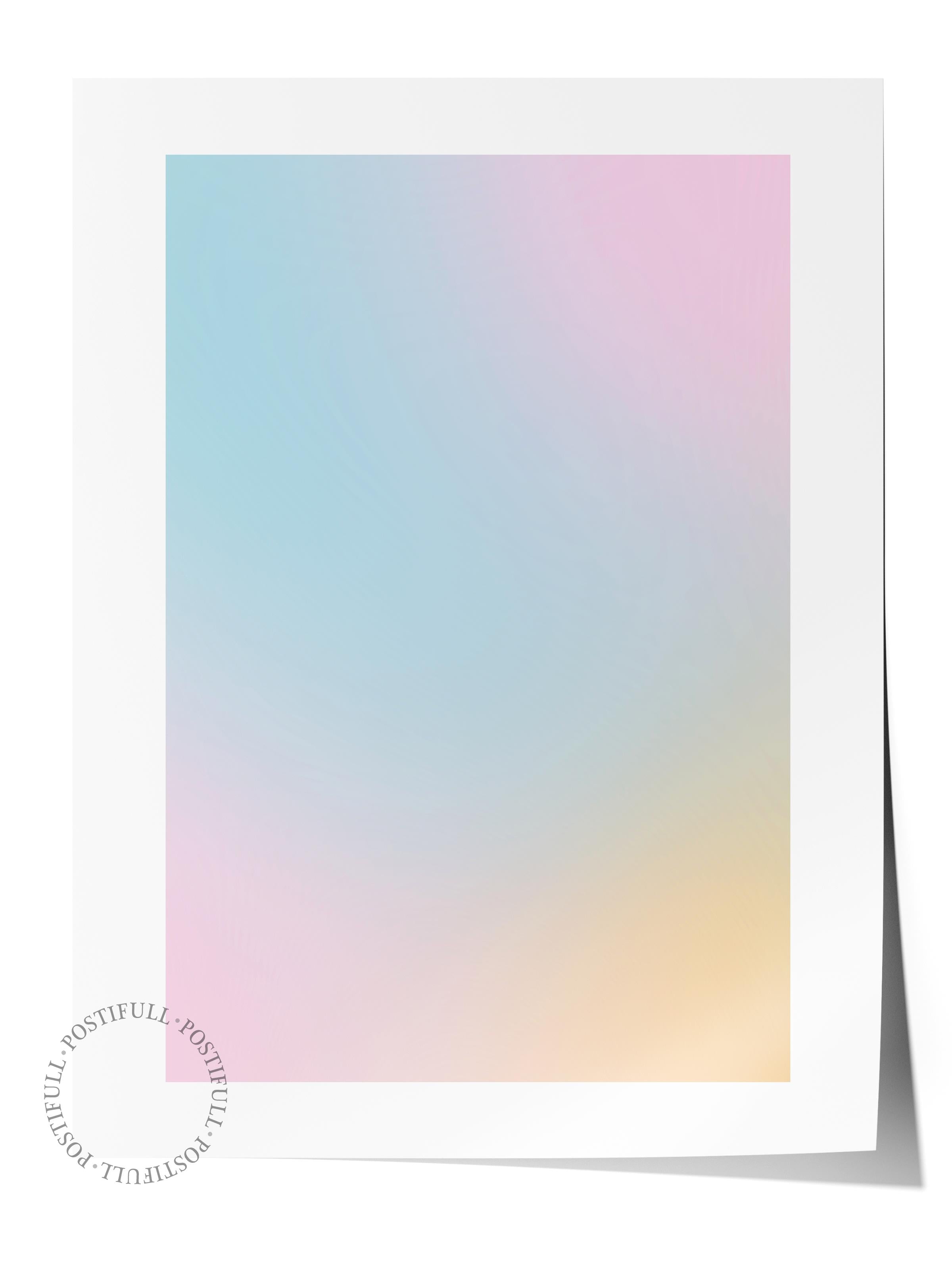 Çerçevesiz Poster, Aura Serisi NO:75 - Renkli Aura, Melek Numaraları, Renkli Poster