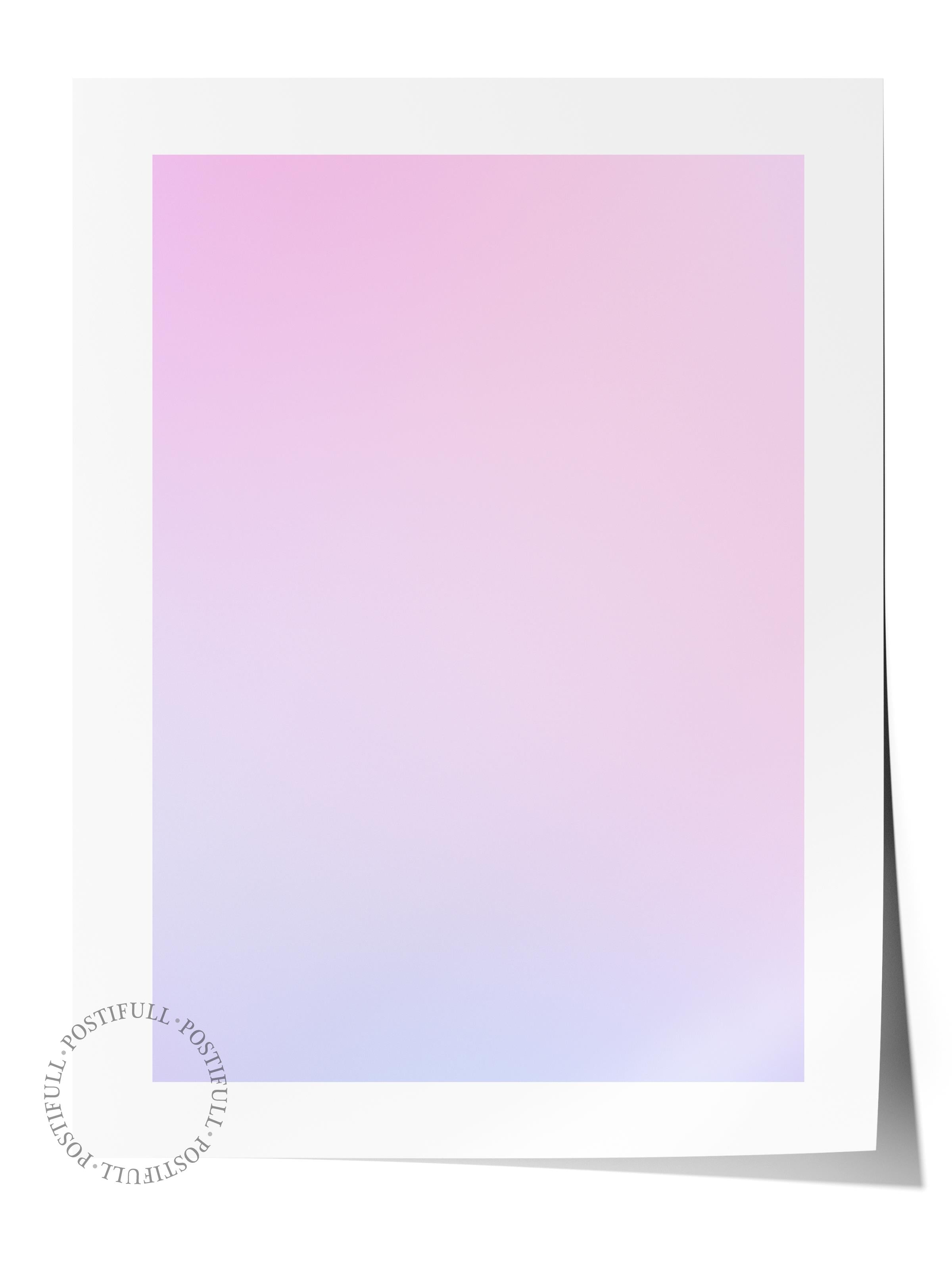 Çerçevesiz Poster, Aura Serisi NO:77 - Pembe Aura, Melek Numaraları, Renkli Poster