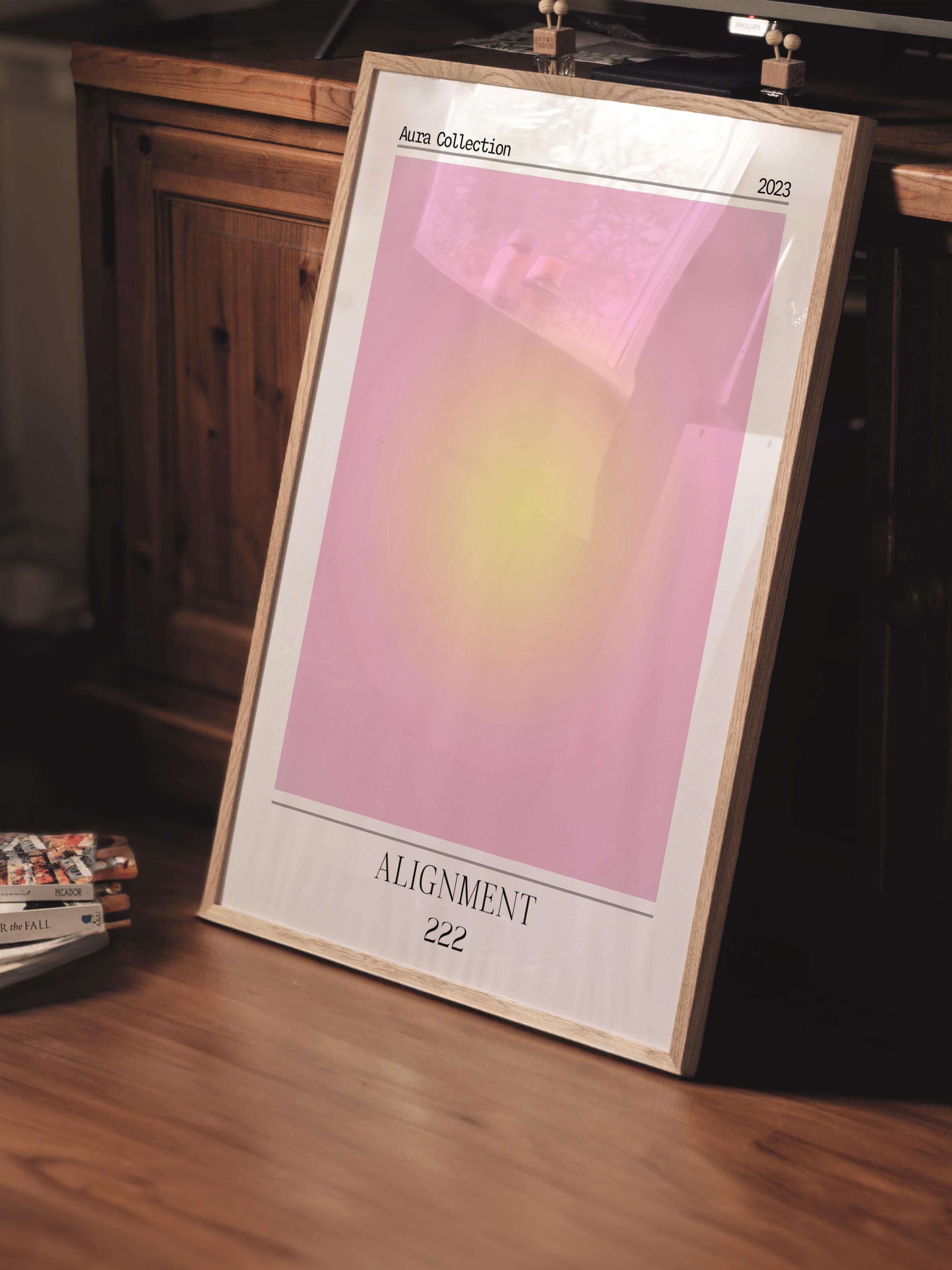 Çerçevesiz Poster, Aura Serisi NO:89 - Alignment, Melek Numaraları, Renkli Poster