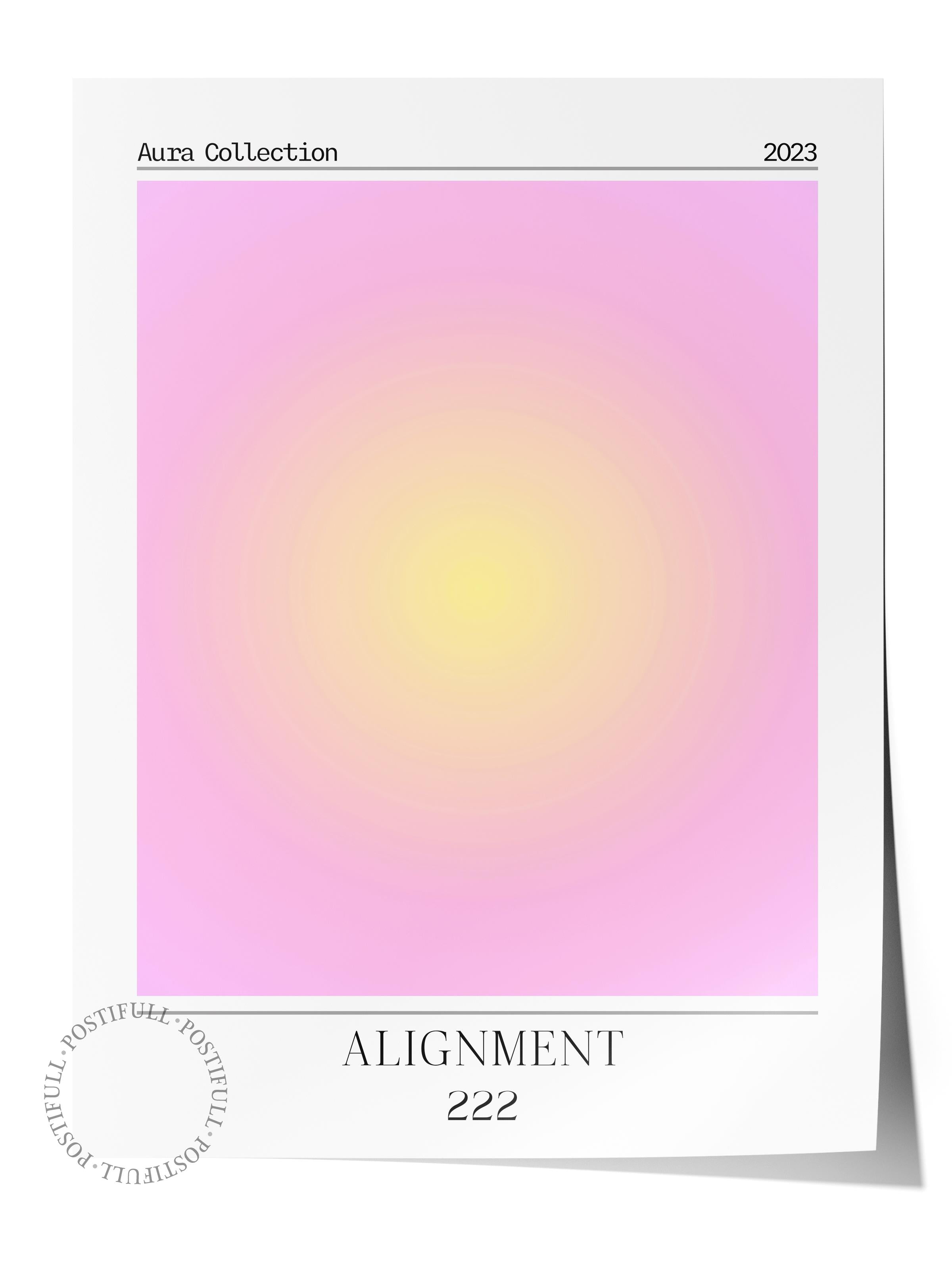 Çerçevesiz Poster, Aura Serisi NO:89 - Alignment, Melek Numaraları, Renkli Poster