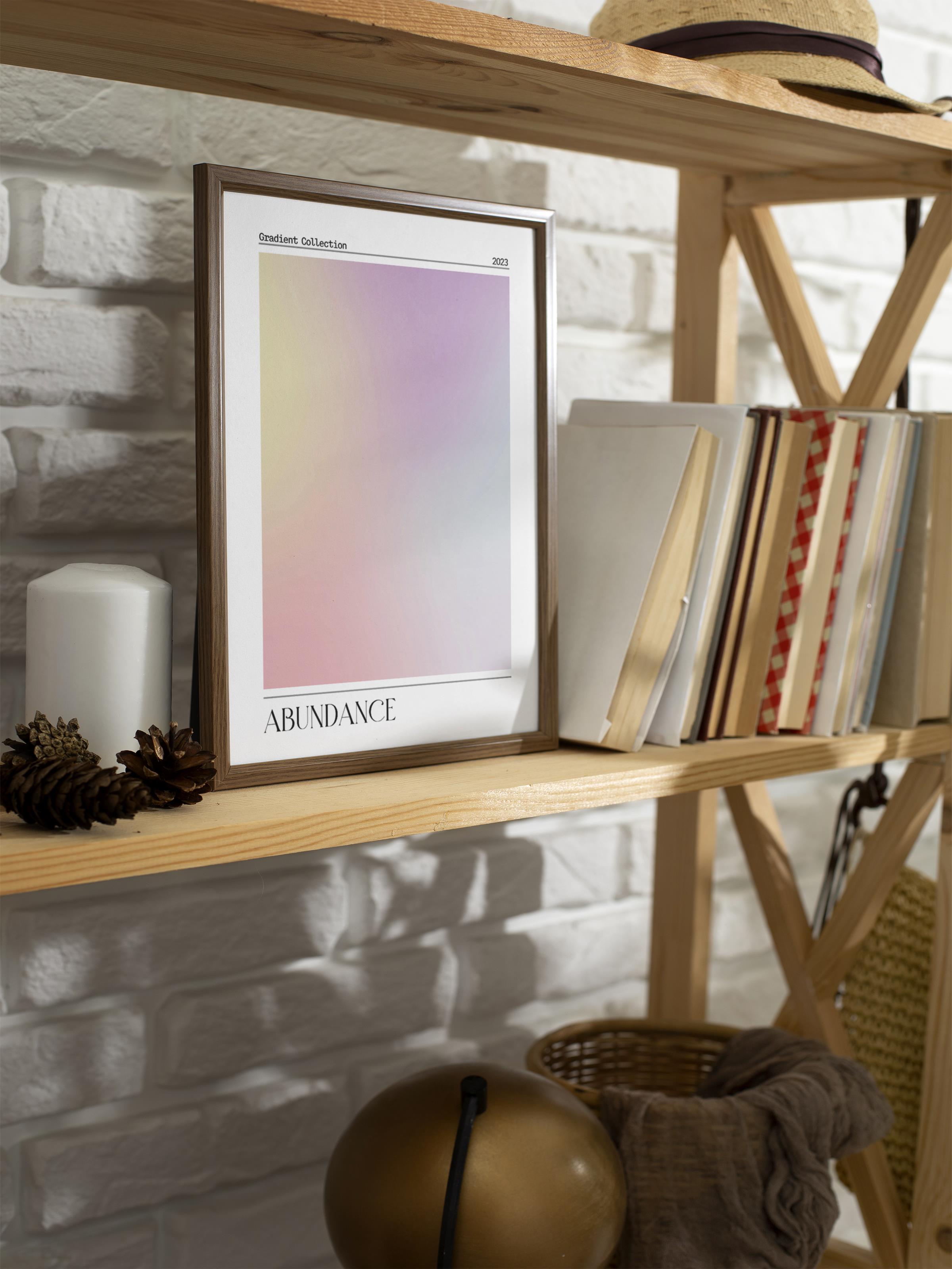 Çerçevesiz Poster, Aura Serisi NO:97 - Abundance, Melek Numaraları, Renkli Poster