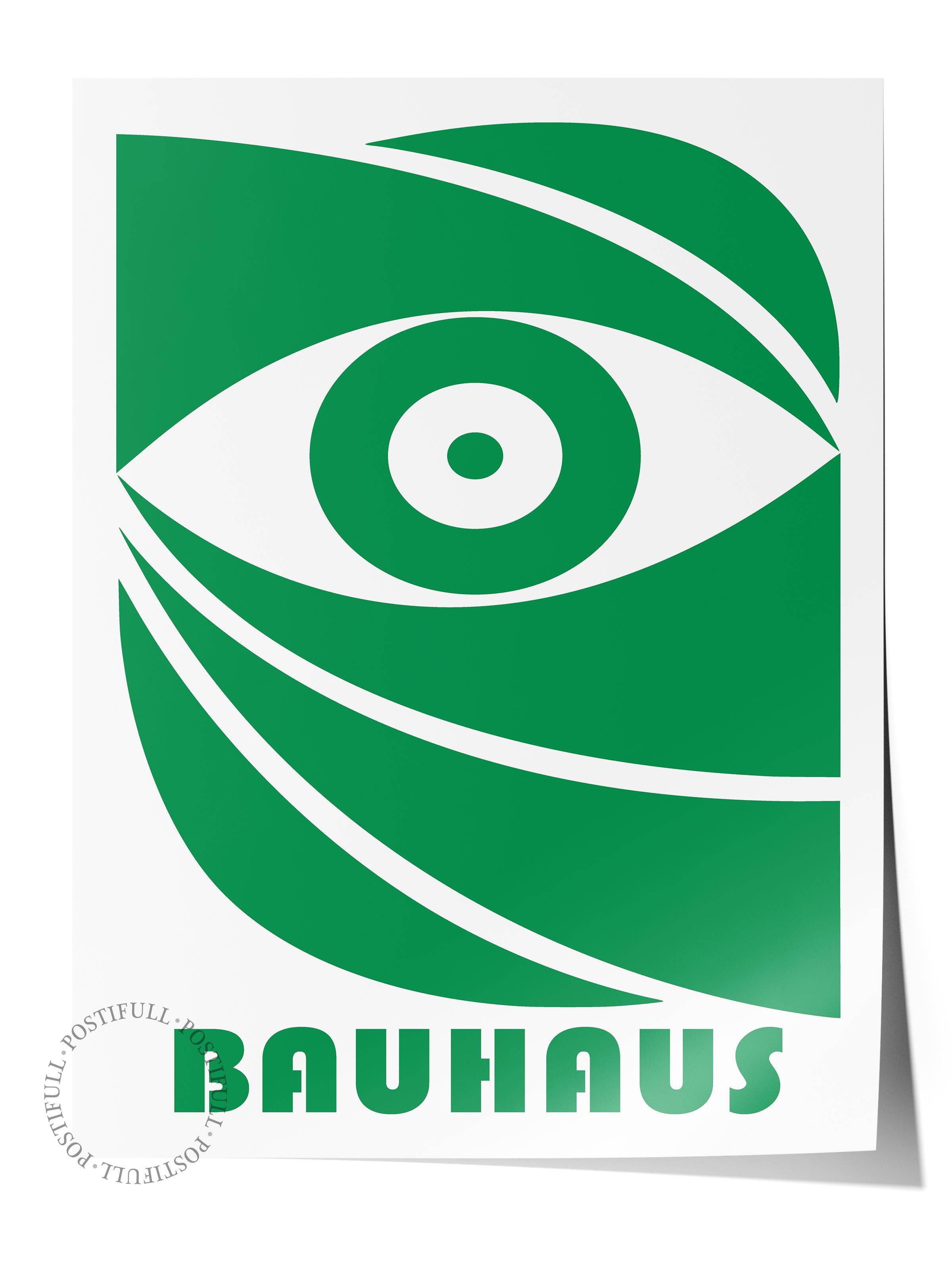Çerçevesiz Poster, Bauhaus Serisi, Açık Yeşil Duvar Posteri, Duvar Dekoru, HD Baskı, Kalın Arşivsel Sanat Kağıdı