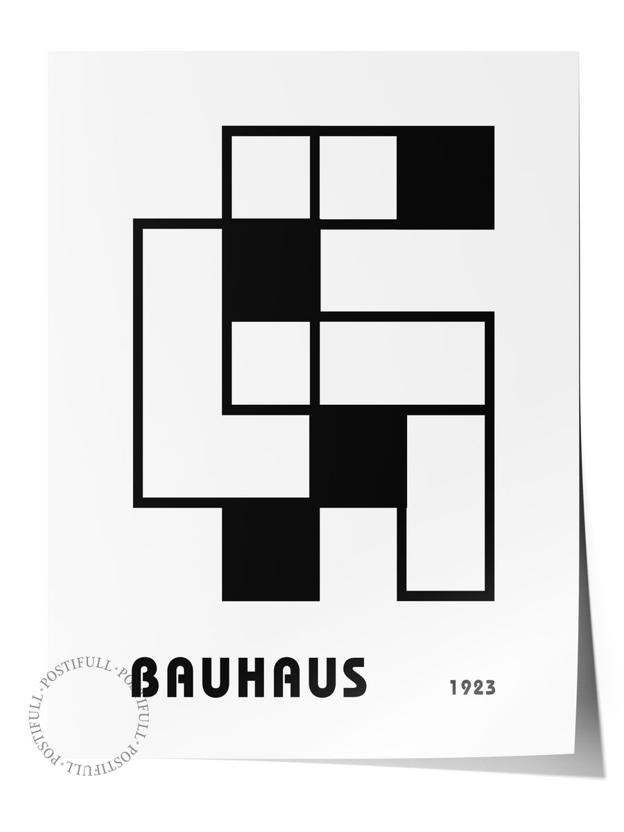 Farklı Tonlarda Bauhaus 1923 Çerçevesiz Poster