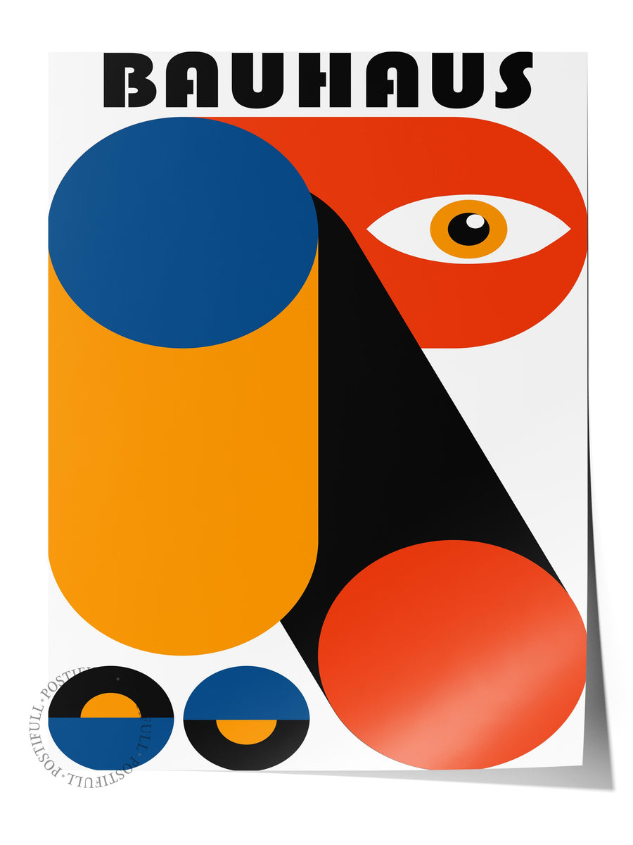 Farklı Tonlarda BAUHAUS Çerçevesiz Poster