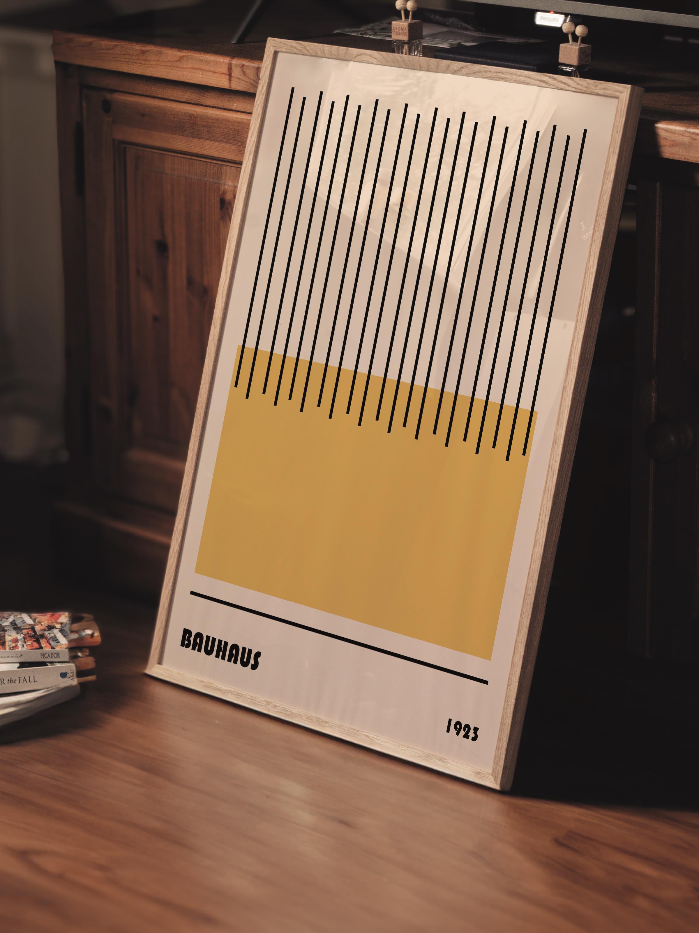 Çerçevesiz Poster, Bauhaus Serisi, Renkli Duvar Posteri, Duvar Dekoru, HD Baskı, Kalın Arşivsel Sanat Kağıdı