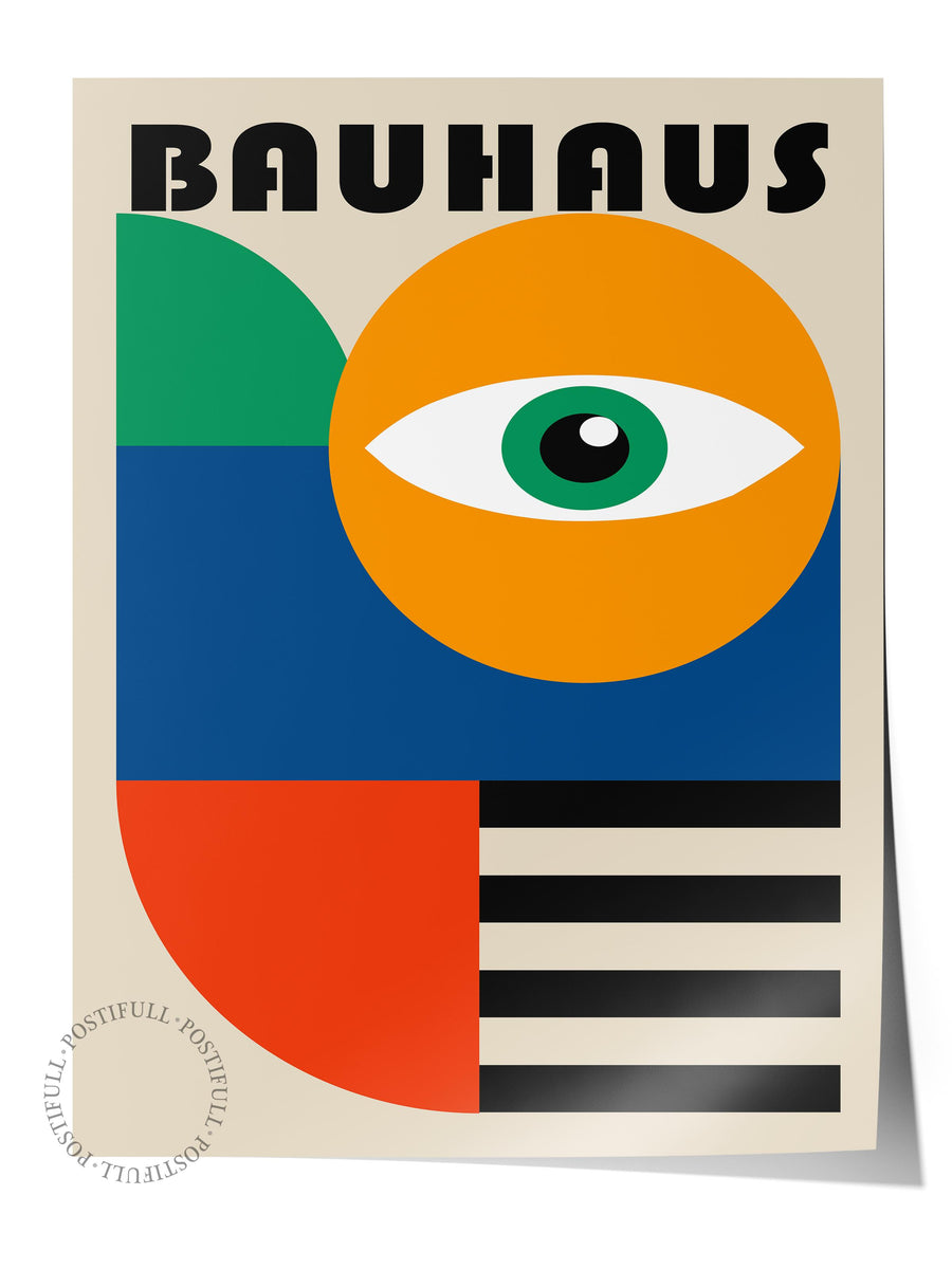 Farklı Tonlarda BAUHAUS Çerçevesiz Poster