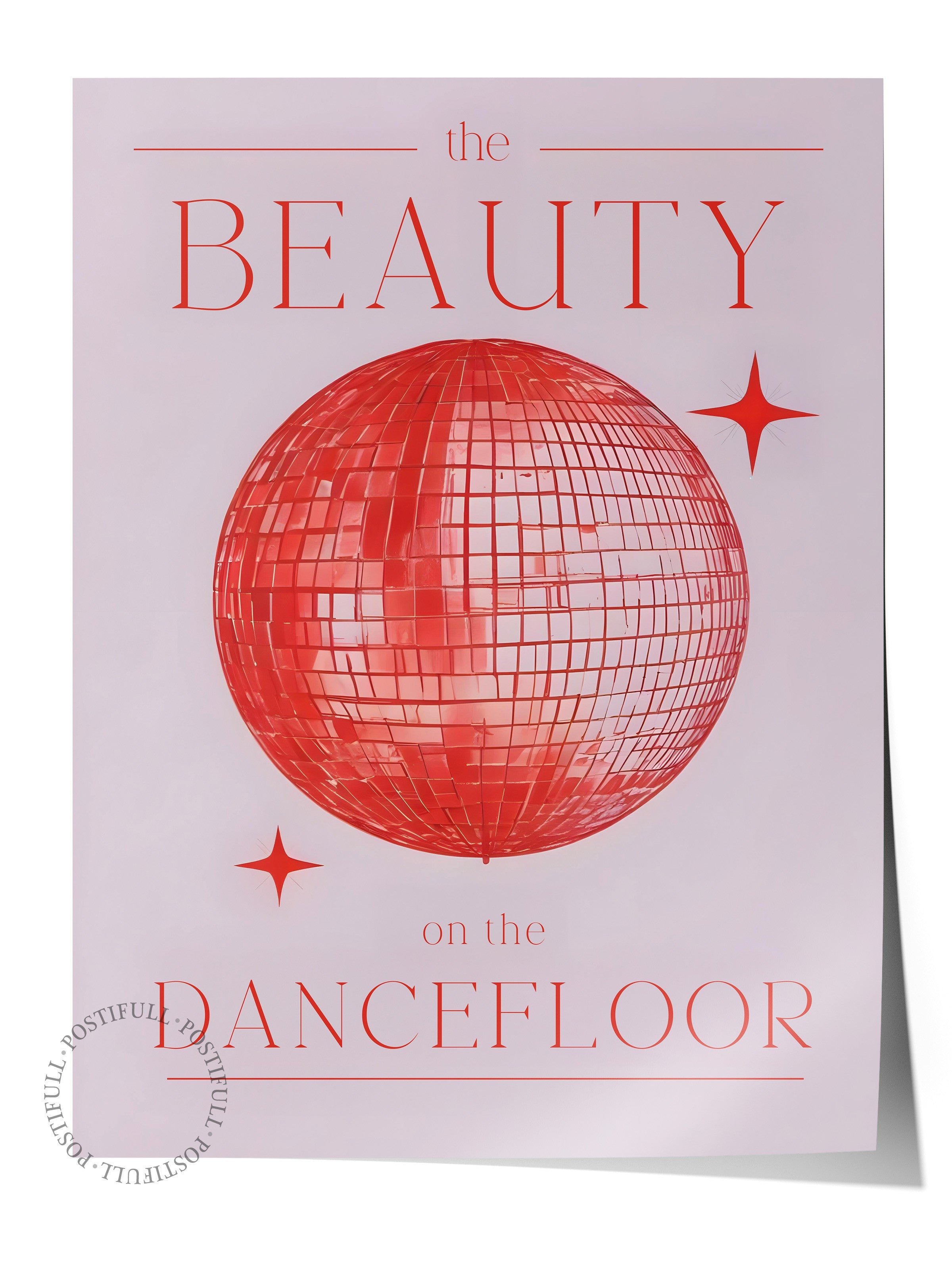 Çerçevesiz Poster, Beauty On The Dancefloor, Comfort Serisi Duvar Posteri, NO:108935