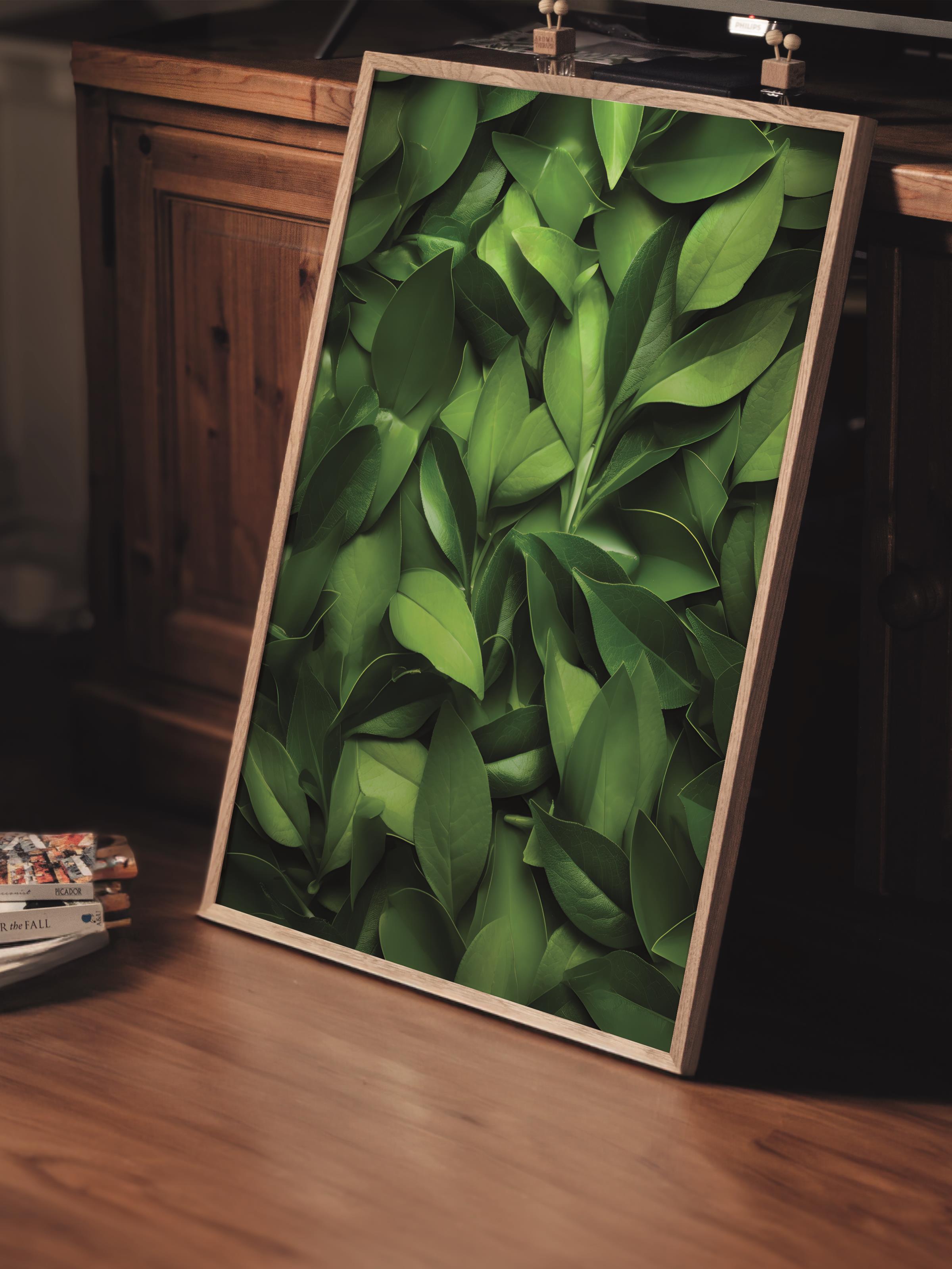 Çerçevesiz Poster, Botanik & Yaprak Tablo No:30, HD Fotoğraf, Salon, Mutfak Duvar Dekoru Poster