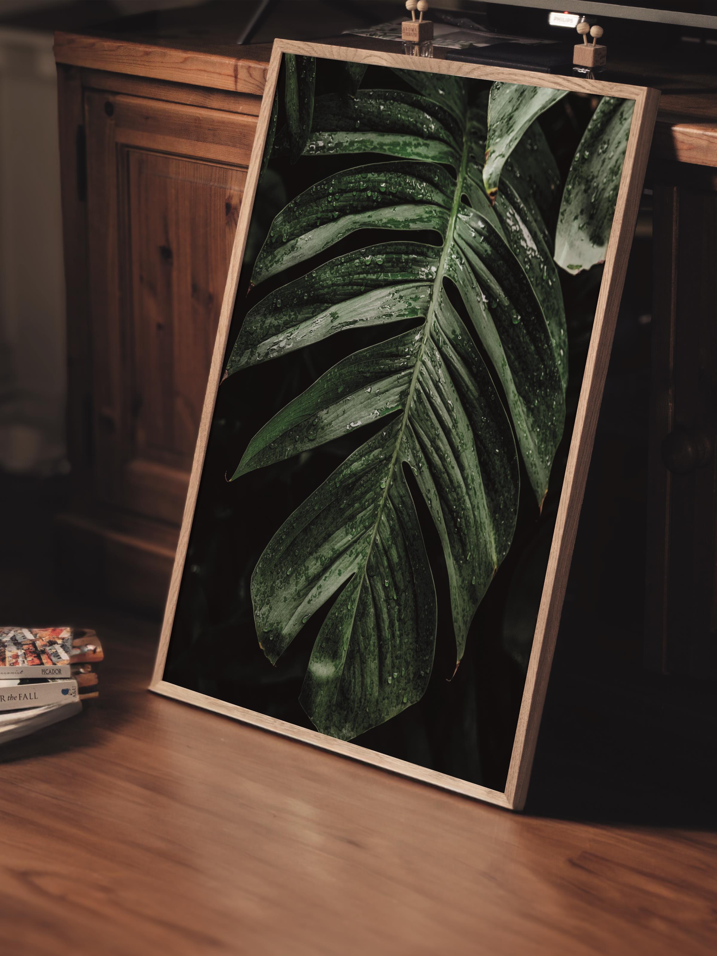Çerçevesiz Poster, Botanik & Yaprak Tablo No:46, HD Fotoğraf, Salon, Mutfak Duvar Dekoru Poster