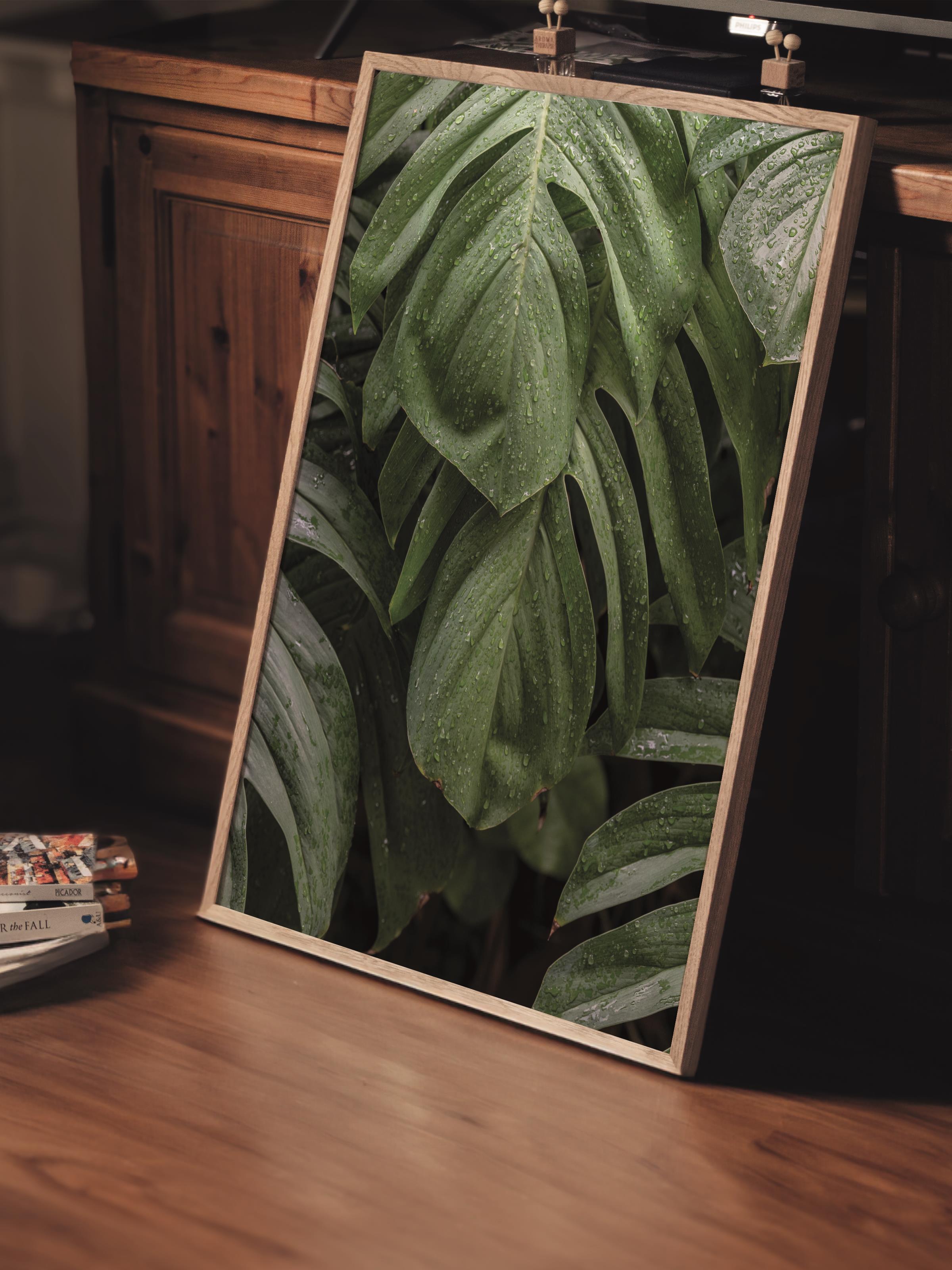 Çerçevesiz Poster, Botanik & Yaprak Tablo No:47, HD Fotoğraf, Salon, Mutfak Duvar Dekoru Poster