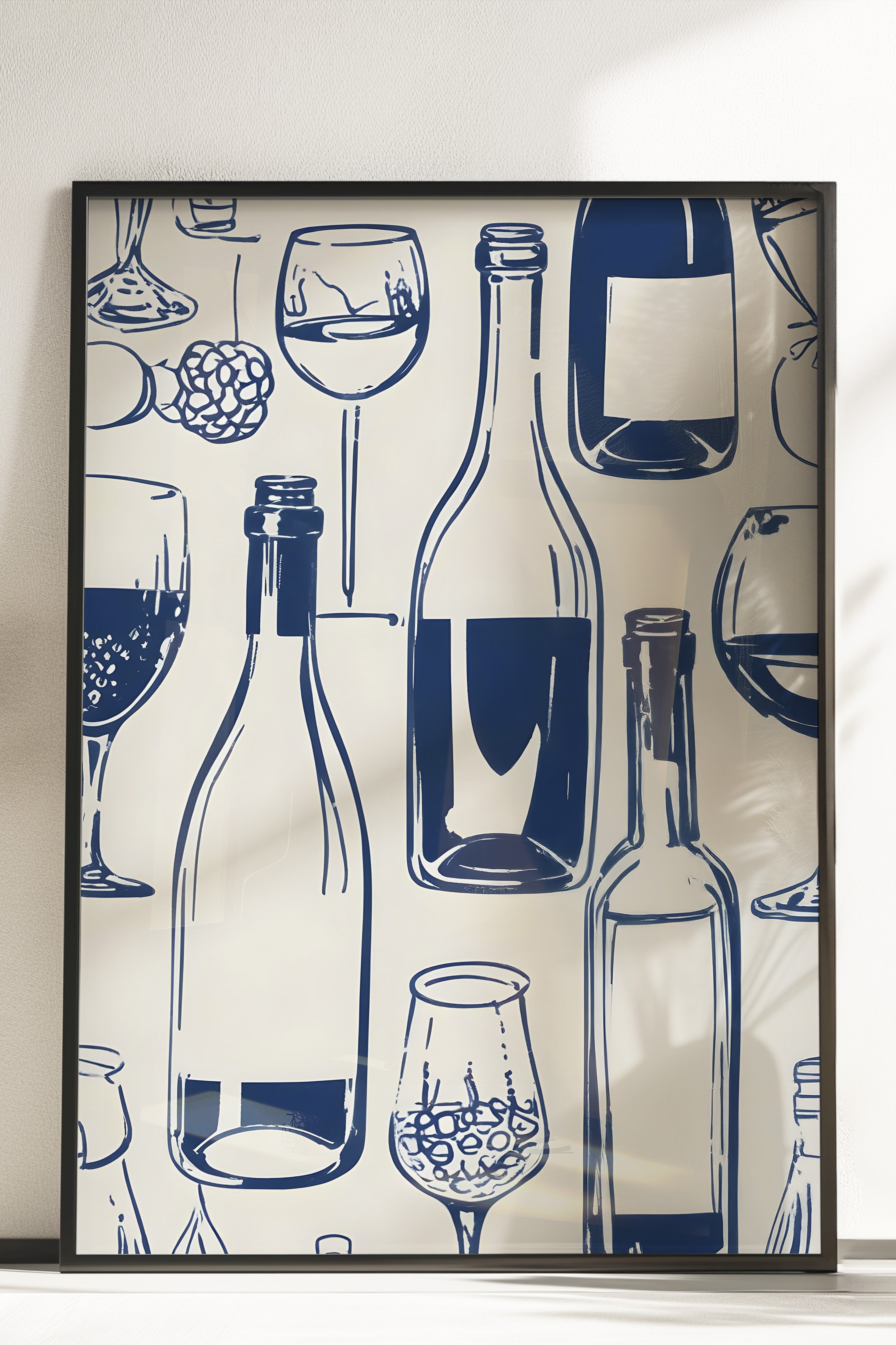 Çerçevesiz Poster, Bottles On A Table, Comfort Serisi Mutfak Duvar Posteri, NO:109120
