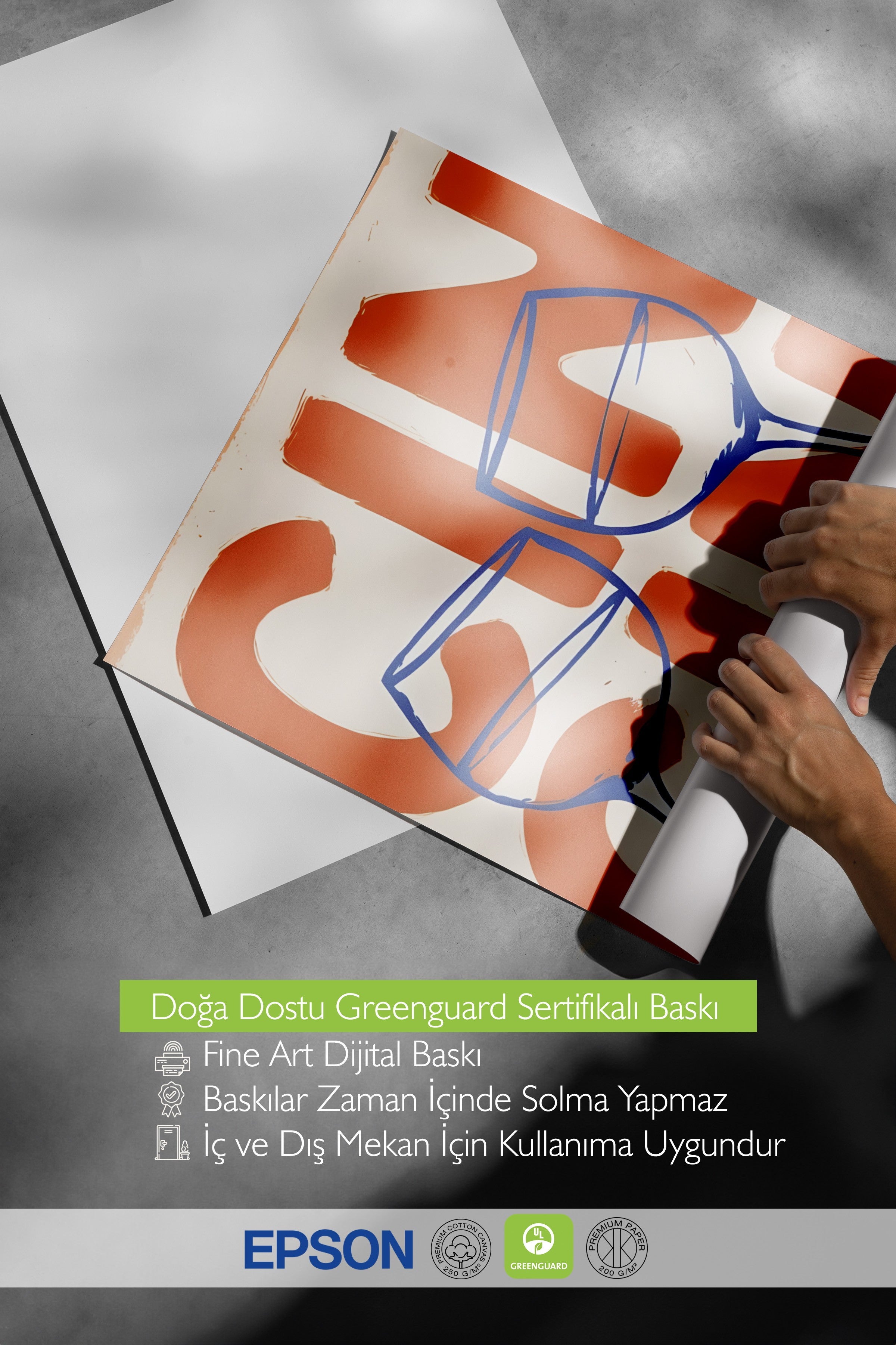 Çerçevesiz Poster, CIN, Comfort Serisi Mutfak Duvar Posteri, NO:109129