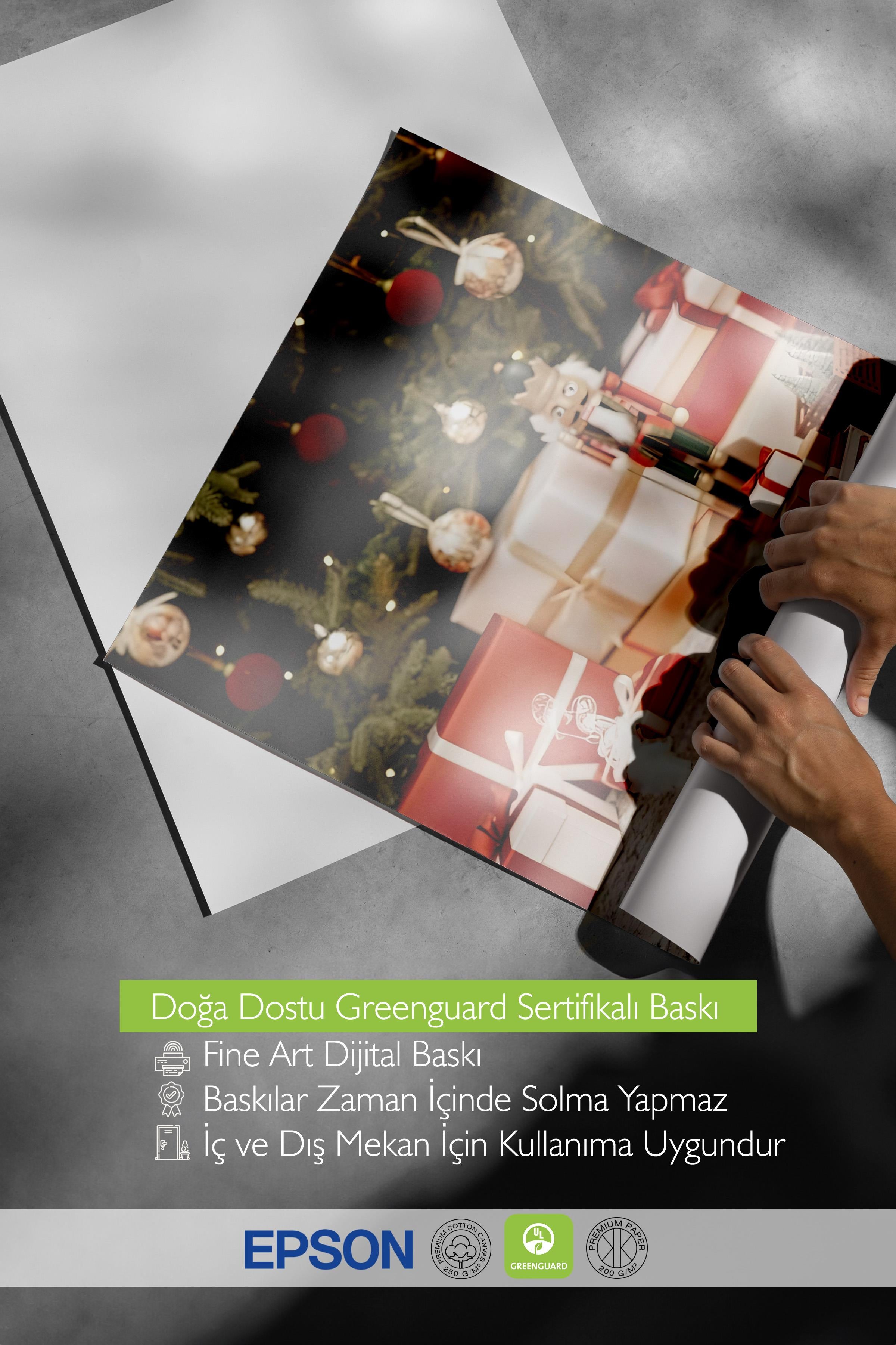 Çerçevesiz Yılbaşı Posteri, Yılbaşı Dekoru, Comfort Serisi, Around the Tree Poster, NO:108626