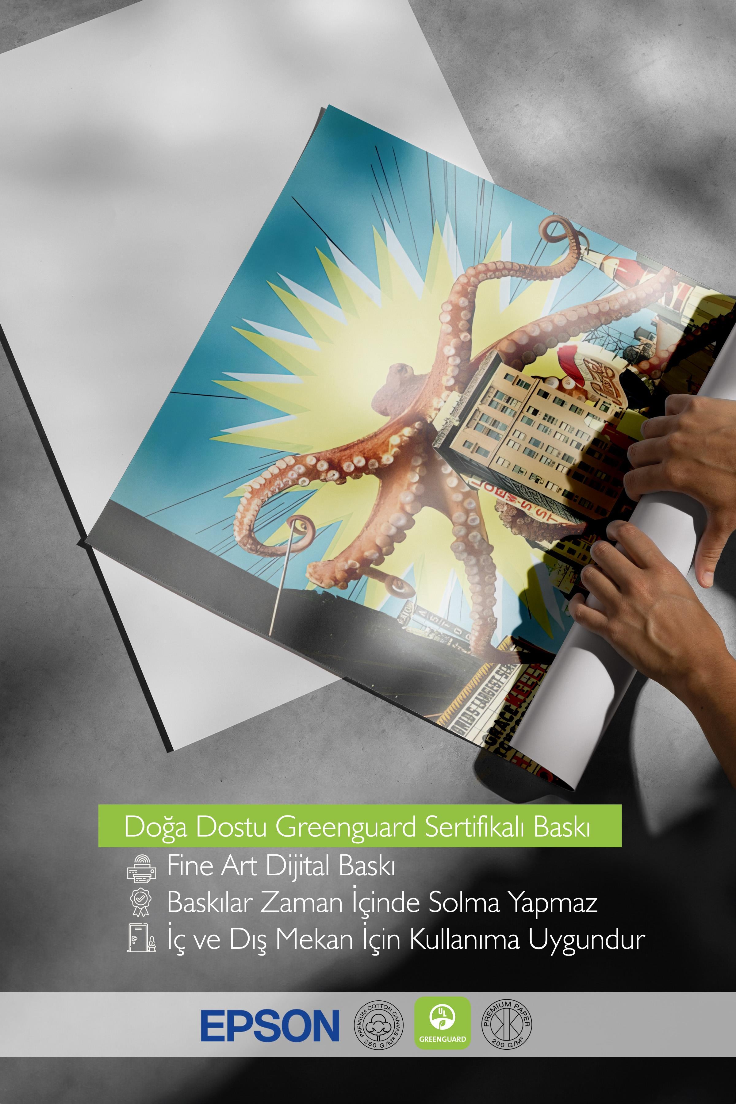 Çerçevesiz Poster, Comfort Serisi, Attack of the Octopus Poster, NO:108732