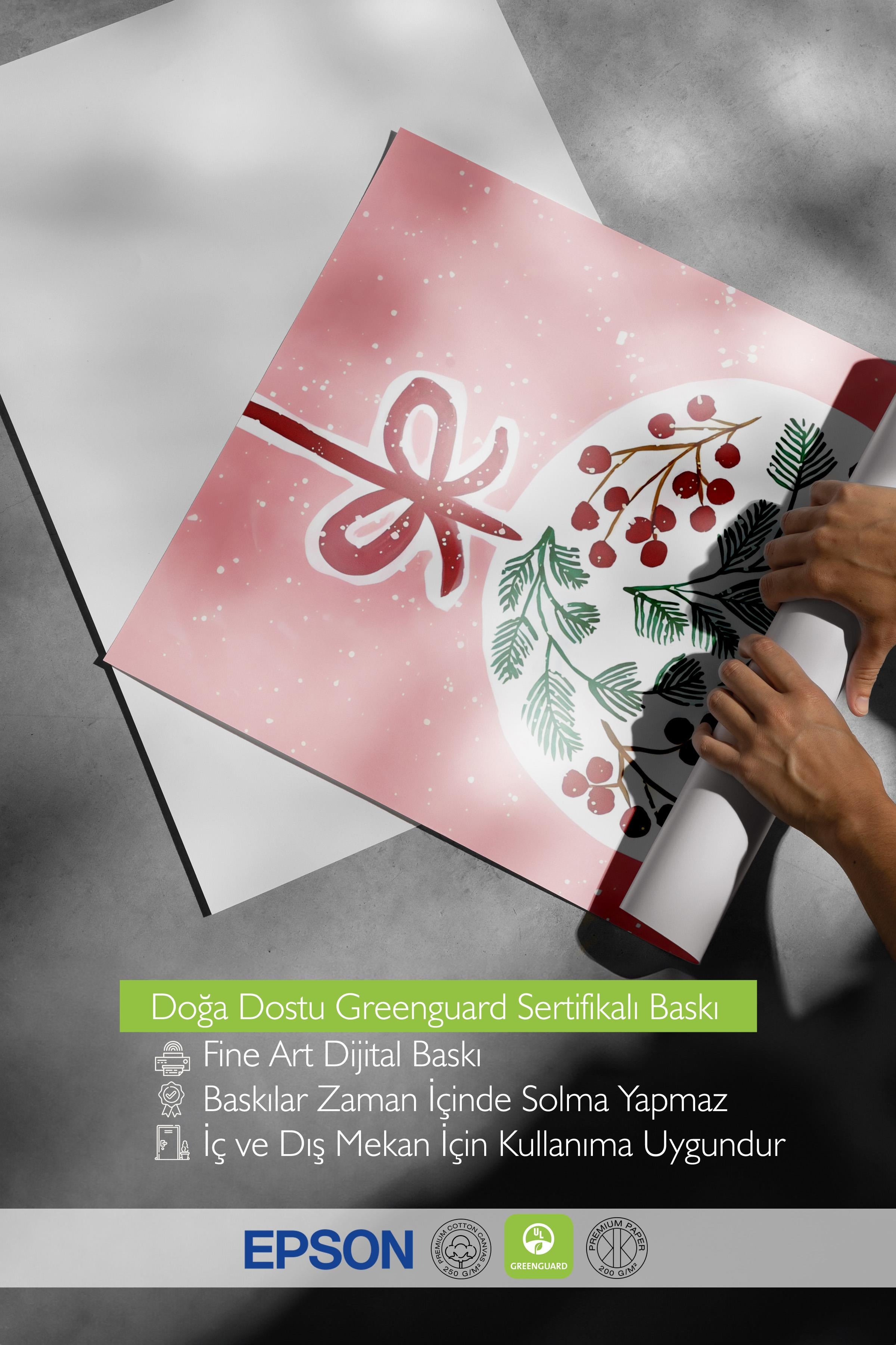 Çerçevesiz Yılbaşı Posteri, Yılbaşı Dekoru, Comfort Serisi, Ball of Joy Poster, NO:108675