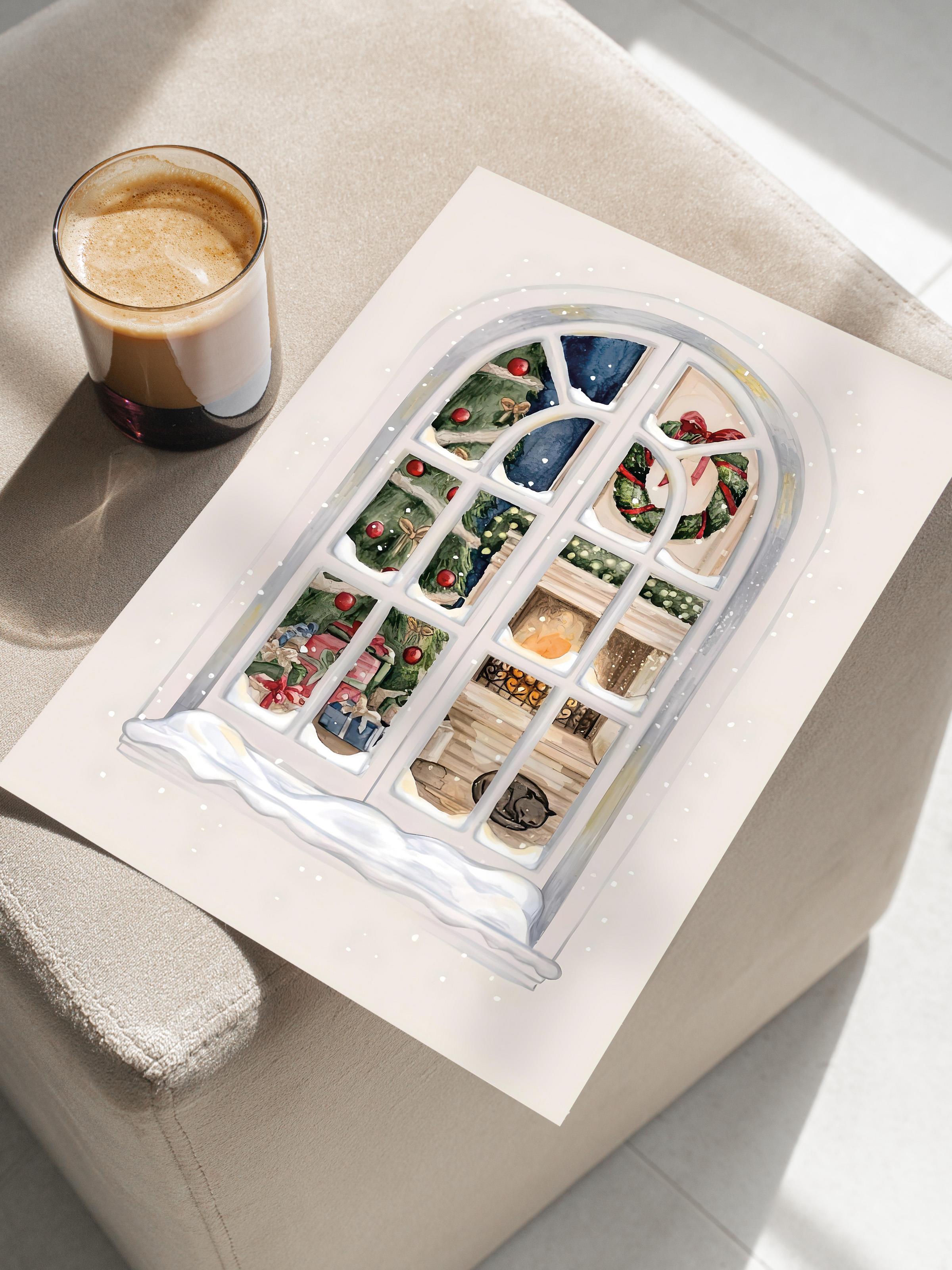 Çerçevesiz Yılbaşı Posteri, Yılbaşı Dekoru, Comfort Serisi, Christmas Inside Poster, NO:108659