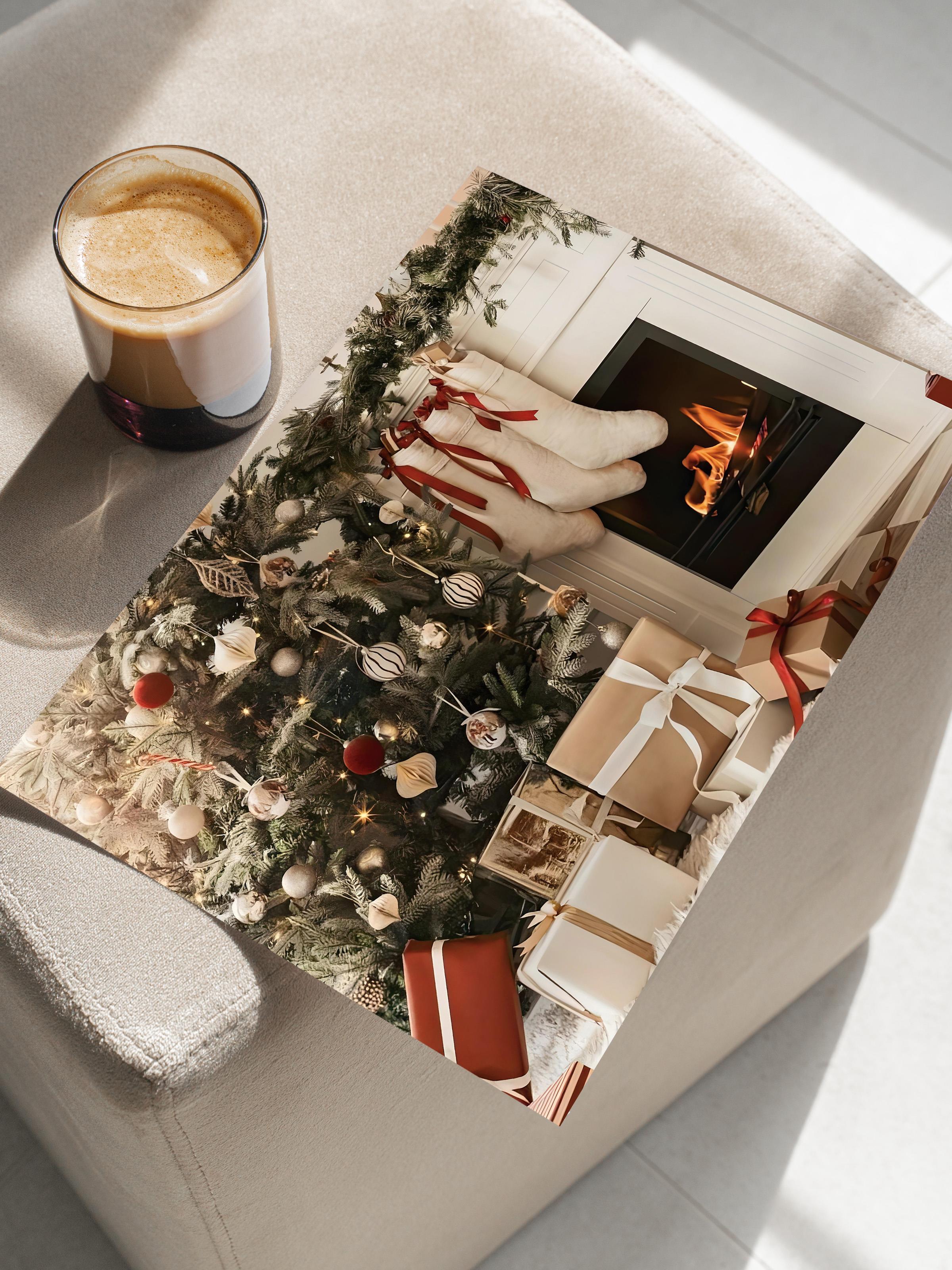 Çerçevesiz Yılbaşı Posteri, Yılbaşı Dekoru, Comfort Serisi, Christmas Morning Poster, NO:108635