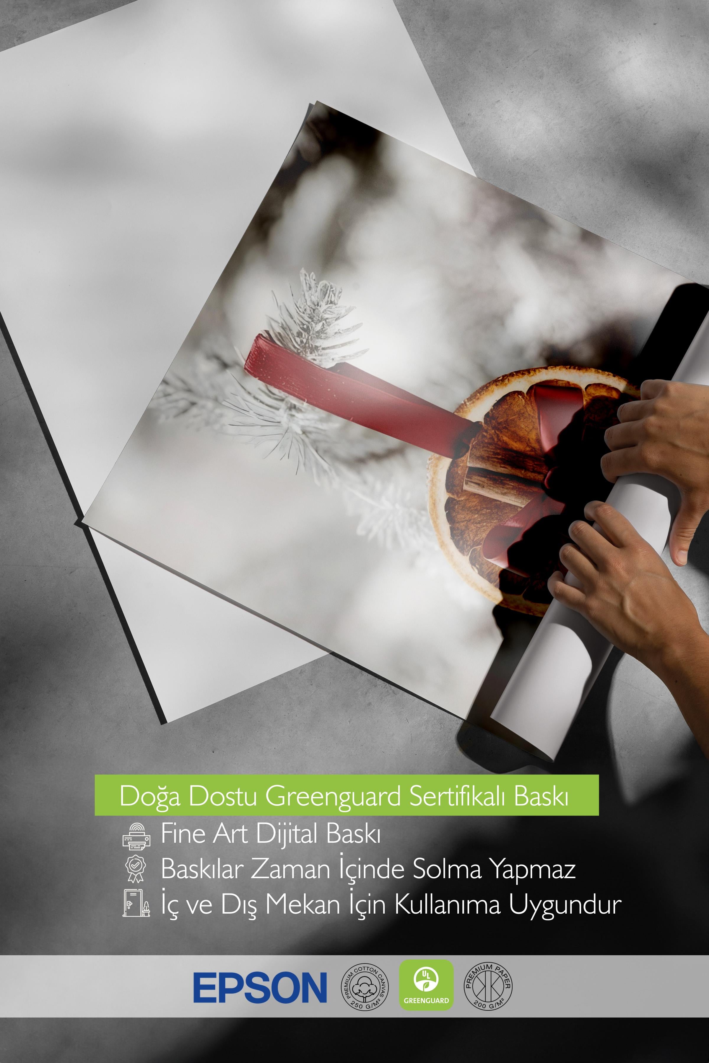 Çerçevesiz Yılbaşı Posteri, Yılbaşı Dekoru, Comfort Serisi, Christmas Orange Poster, NO:108670