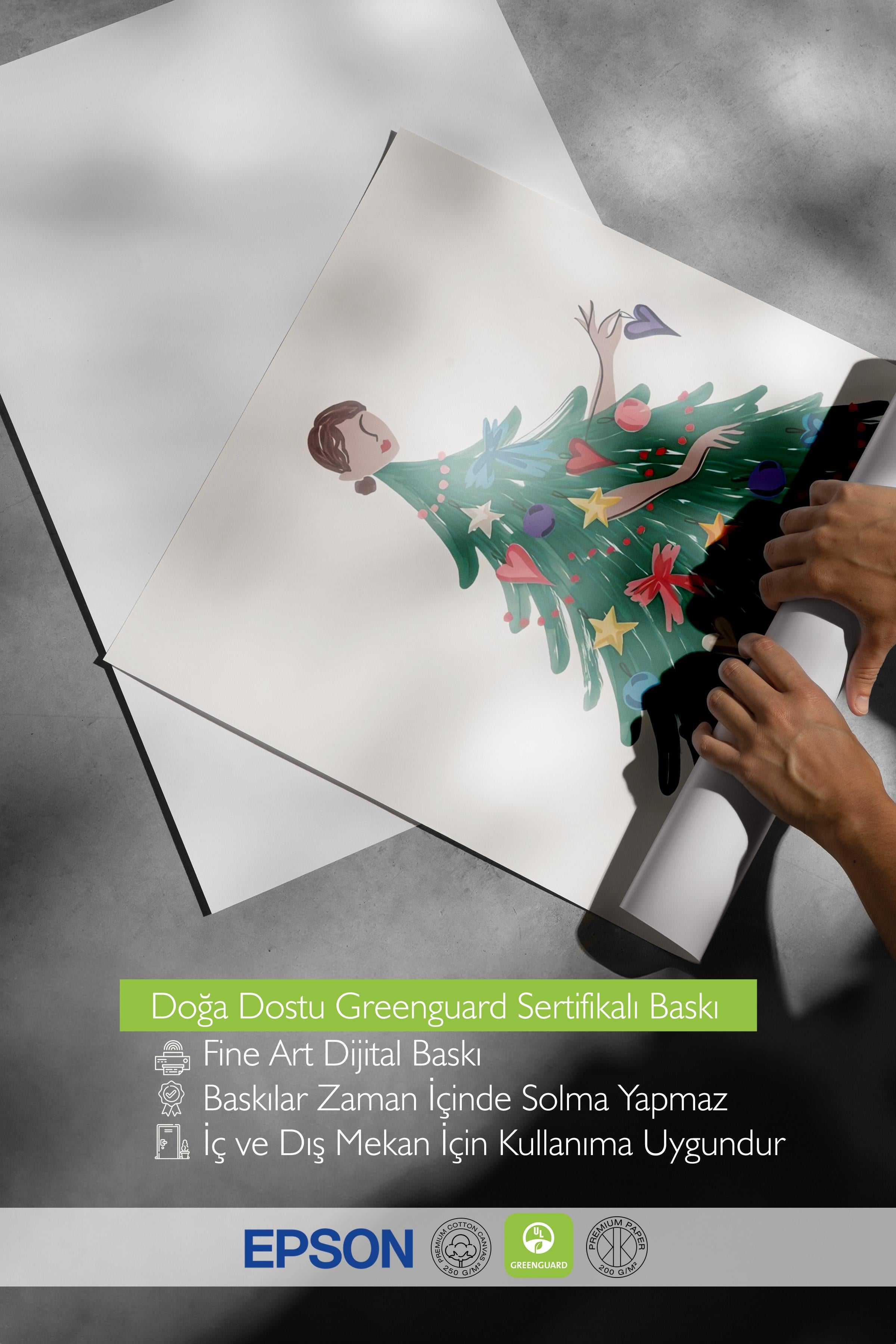 Çerçevesiz Yılbaşı Posteri, Yılbaşı Dekoru, Comfort Serisi, Dress for the Holidays Poster, NO:108665