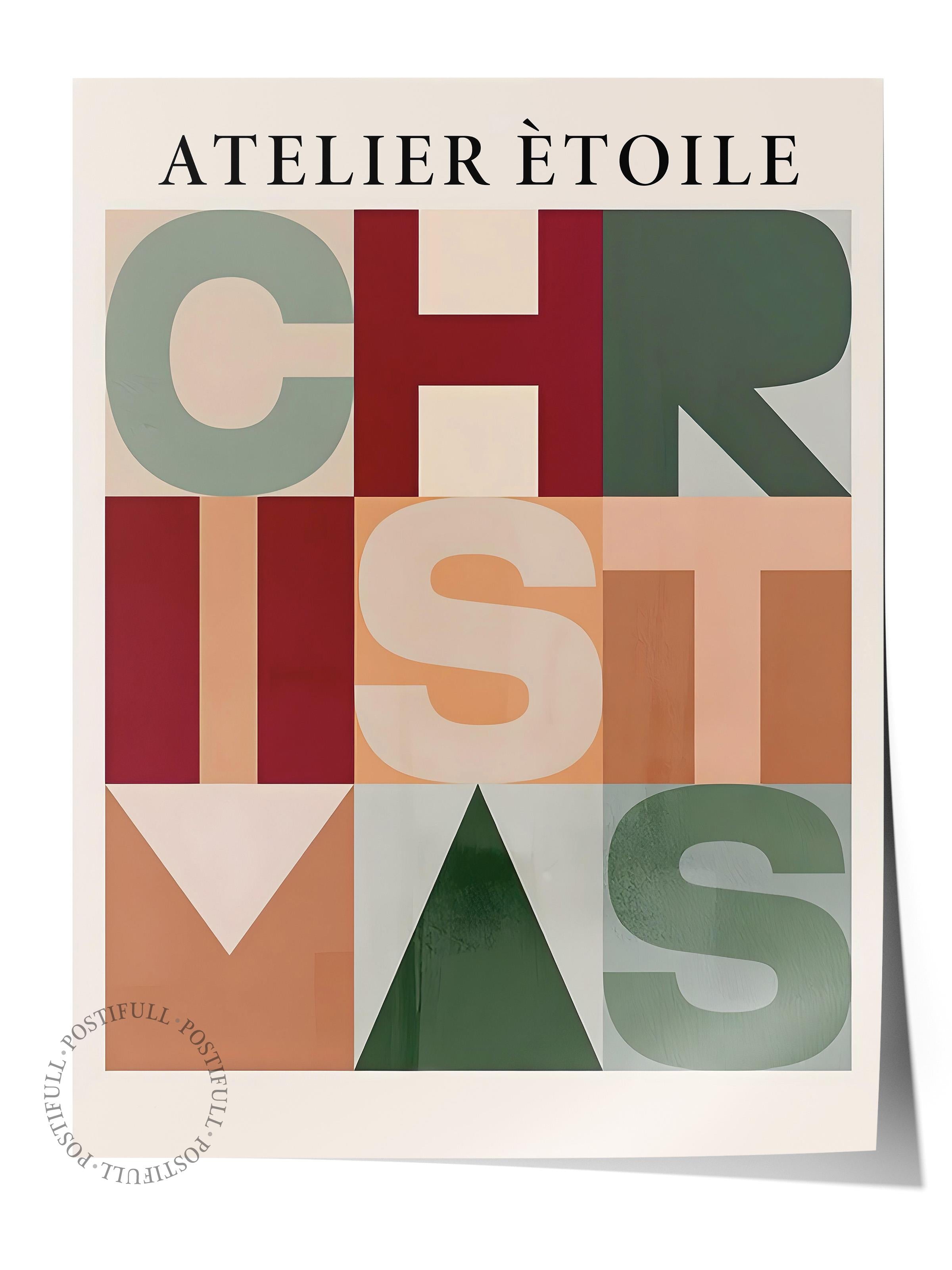 Çerçevesiz Yılbaşı Posteri, Yılbaşı Dekoru, Comfort Serisi, Graphic Christmas Poster, NO:108649