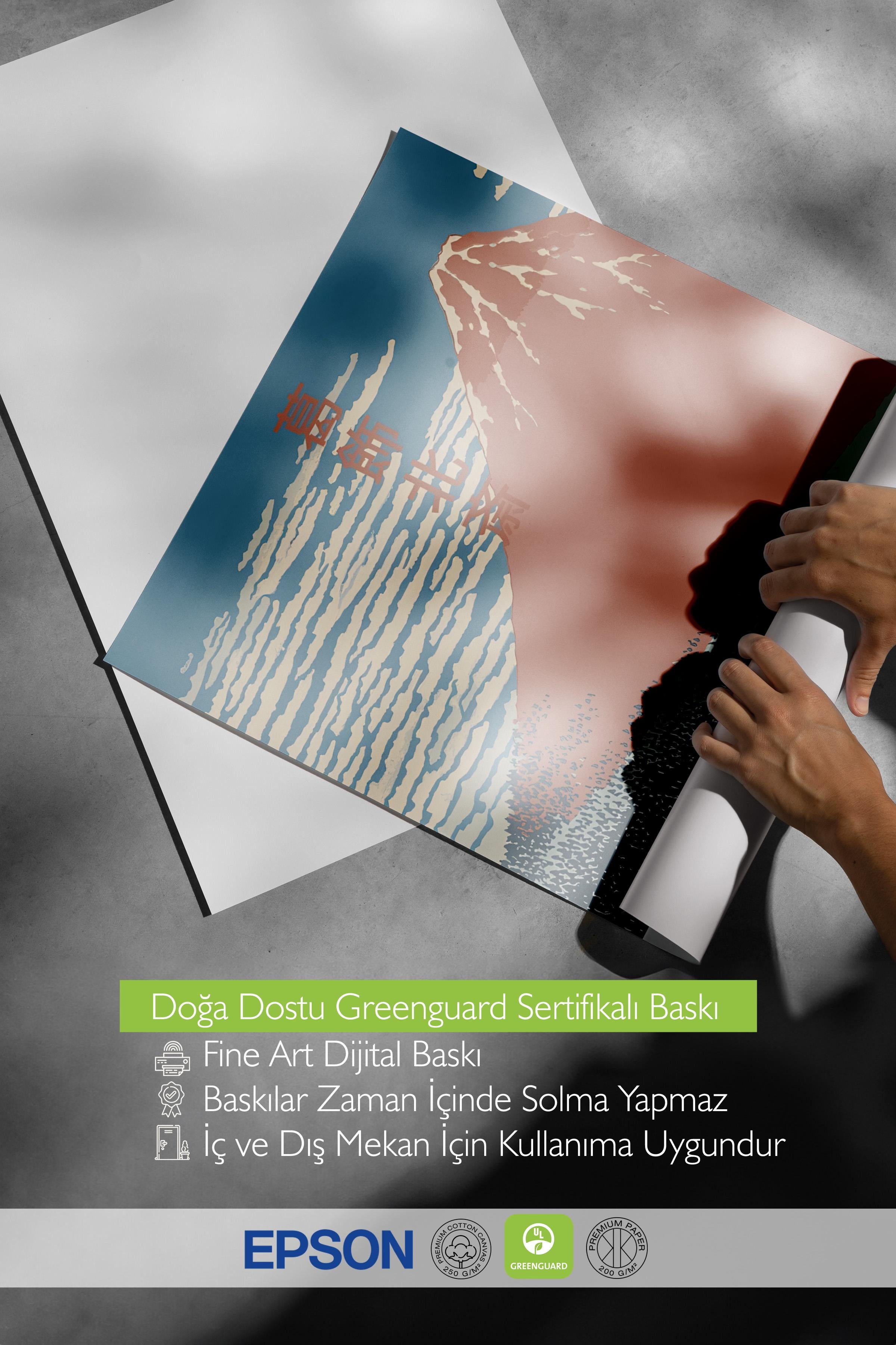 Çerçevesiz Poster, Comfort Serisi, Hokusai - Fine Wind Clear Morning Poster, NO:108714