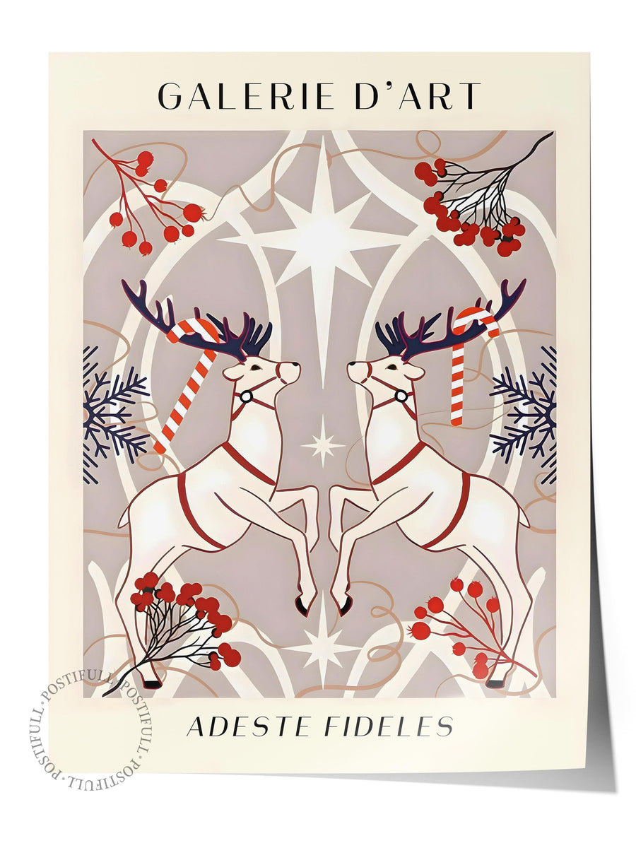 Çerçevesiz Yılbaşı Posteri, Yılbaşı Dekoru, Comfort Serisi, Holiday Pattern Poster, NO:108680