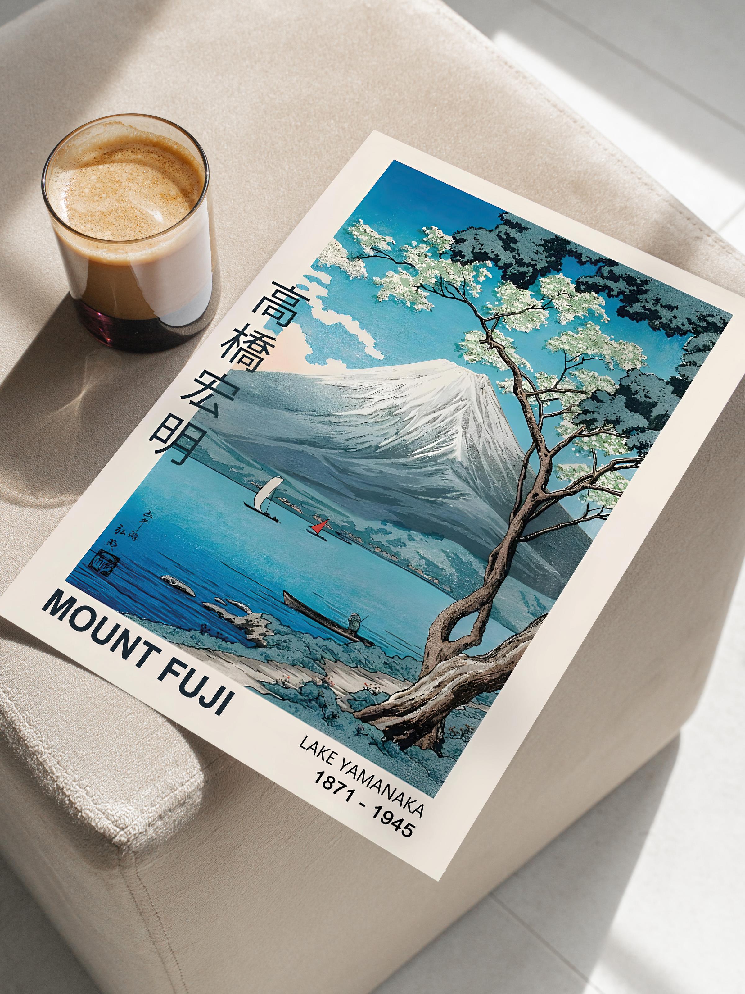 Çerçevesiz Poster, HD Kalite Duvar Posteri,Comfort Serisi, Mount Fuji Poster, NO:108711