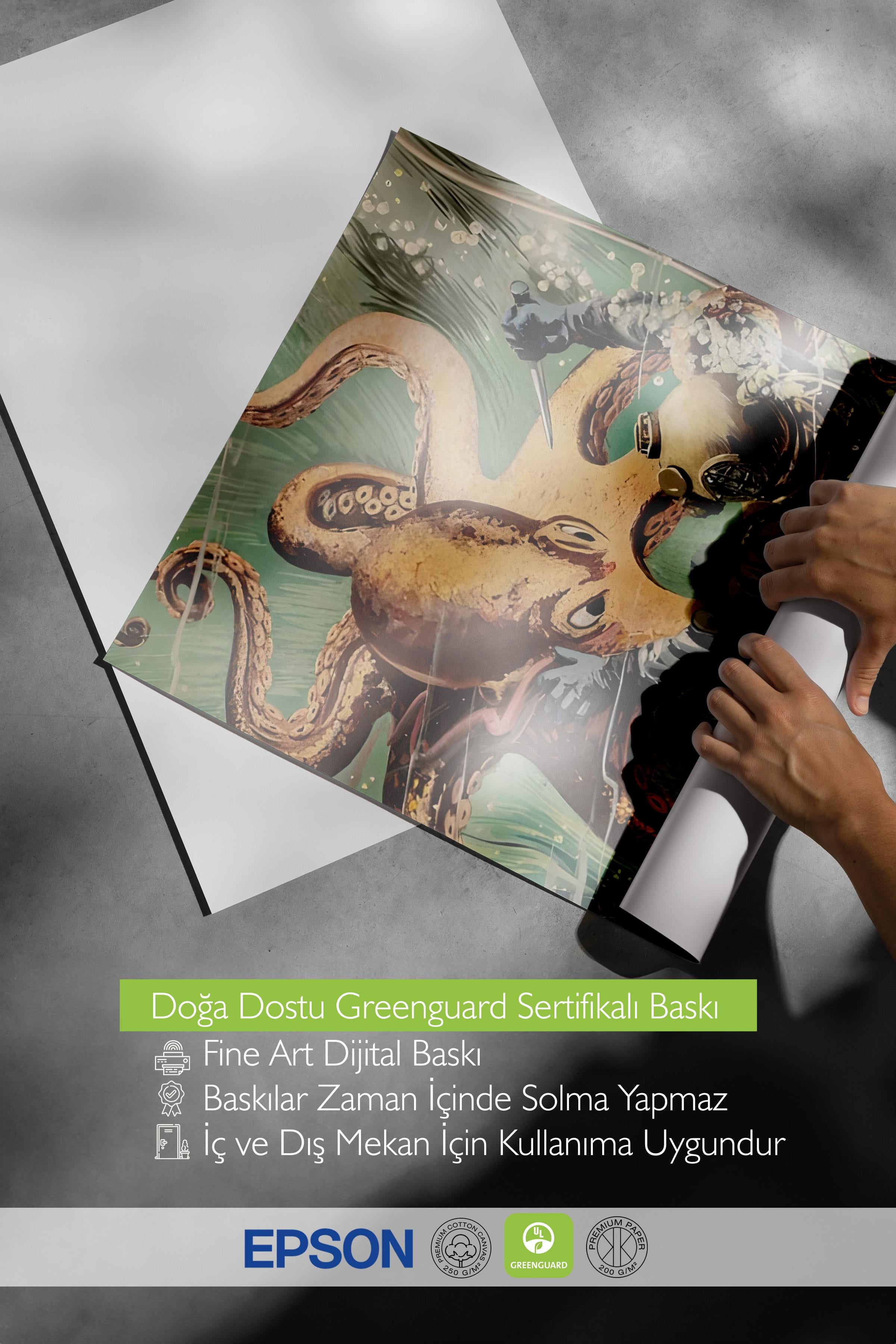 Çerçevesiz Poster, HD Kalite Duvar Posteri,Comfort Serisi, Octopus Attacks Poster, NO:108733
