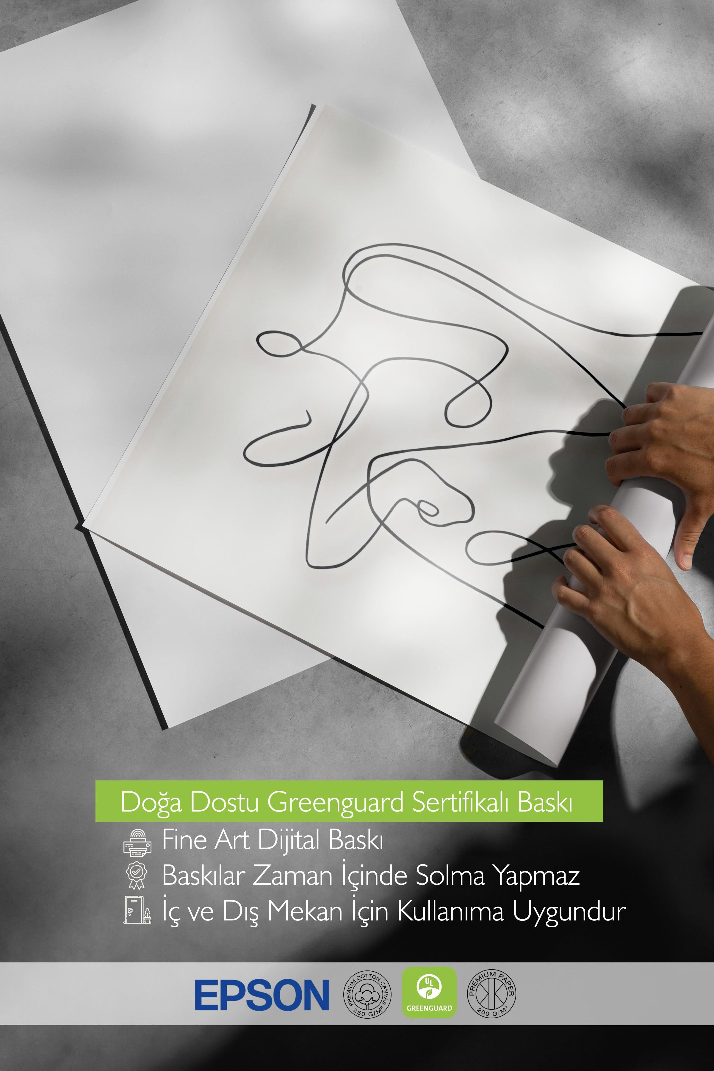 Çerçevesiz Poster, HD Kalite Duvar Posteri,Comfort Serisi, One Line Art No 2 Poster, NO:108654