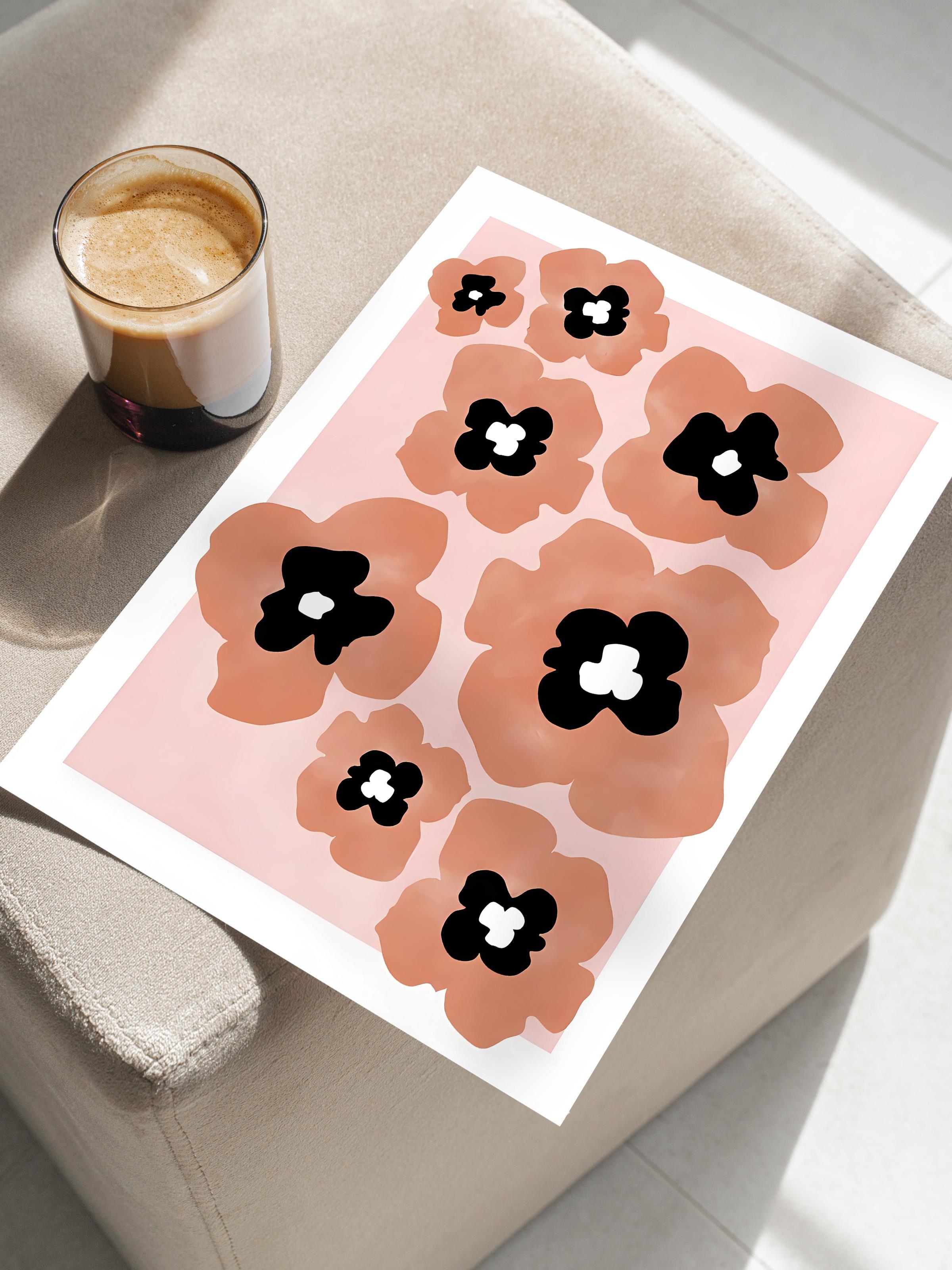 Çerçevesiz Poster, HD Kalite Duvar Posteri,Comfort Serisi, Red Poppies Poster, NO:108704