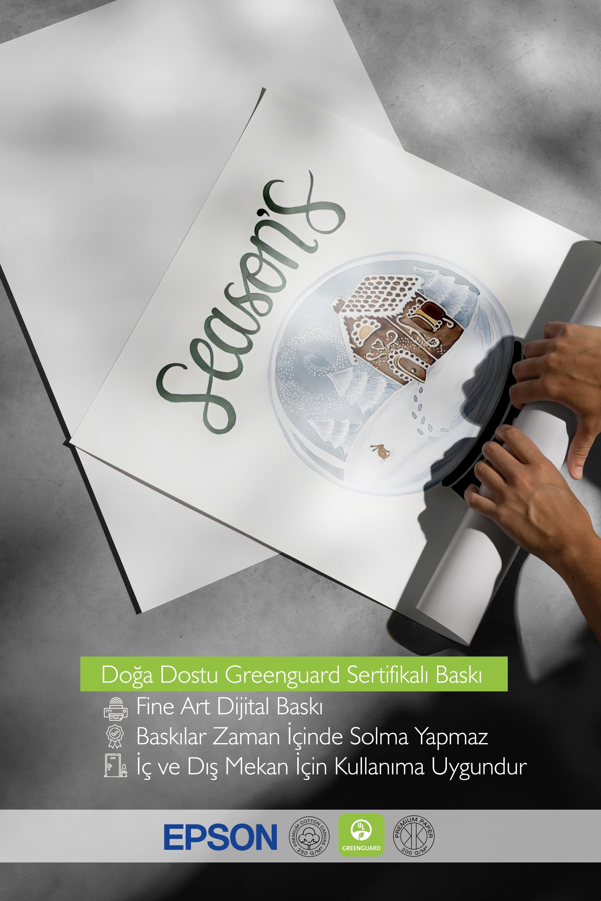 Çerçevesiz Yılbaşı Posteri, Yılbaşı Dekoru, Comfort Serisi, Snow Globe Poster, NO:108638
