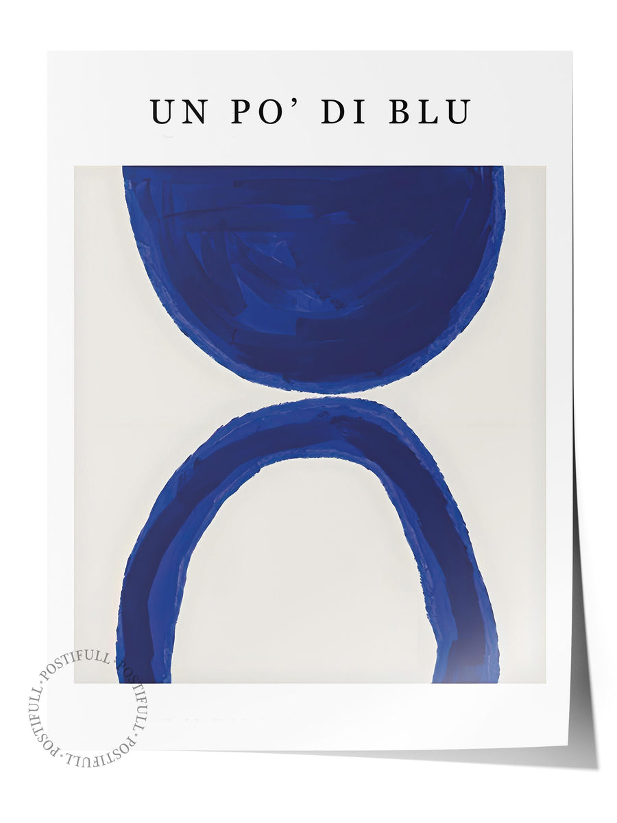 Çerçevesiz Poster, HD Kalite Duvar Posteri,Comfort Serisi, Un Po' Di Blu Poster, NO:108603