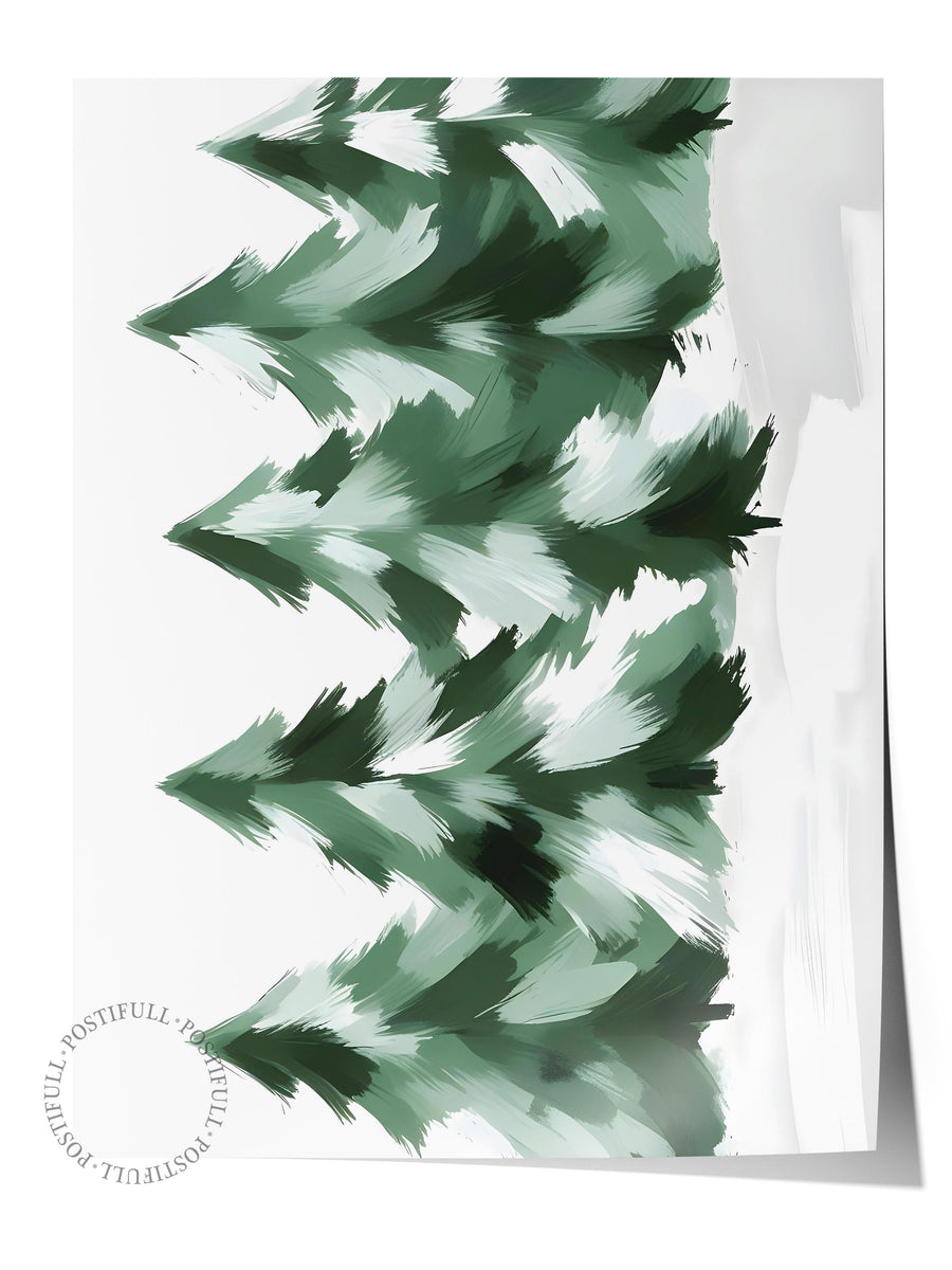 Çerçevesiz Yılbaşı Posteri, Yılbaşı Dekoru, Comfort Serisi, Winter Woods Poster, NO:108623