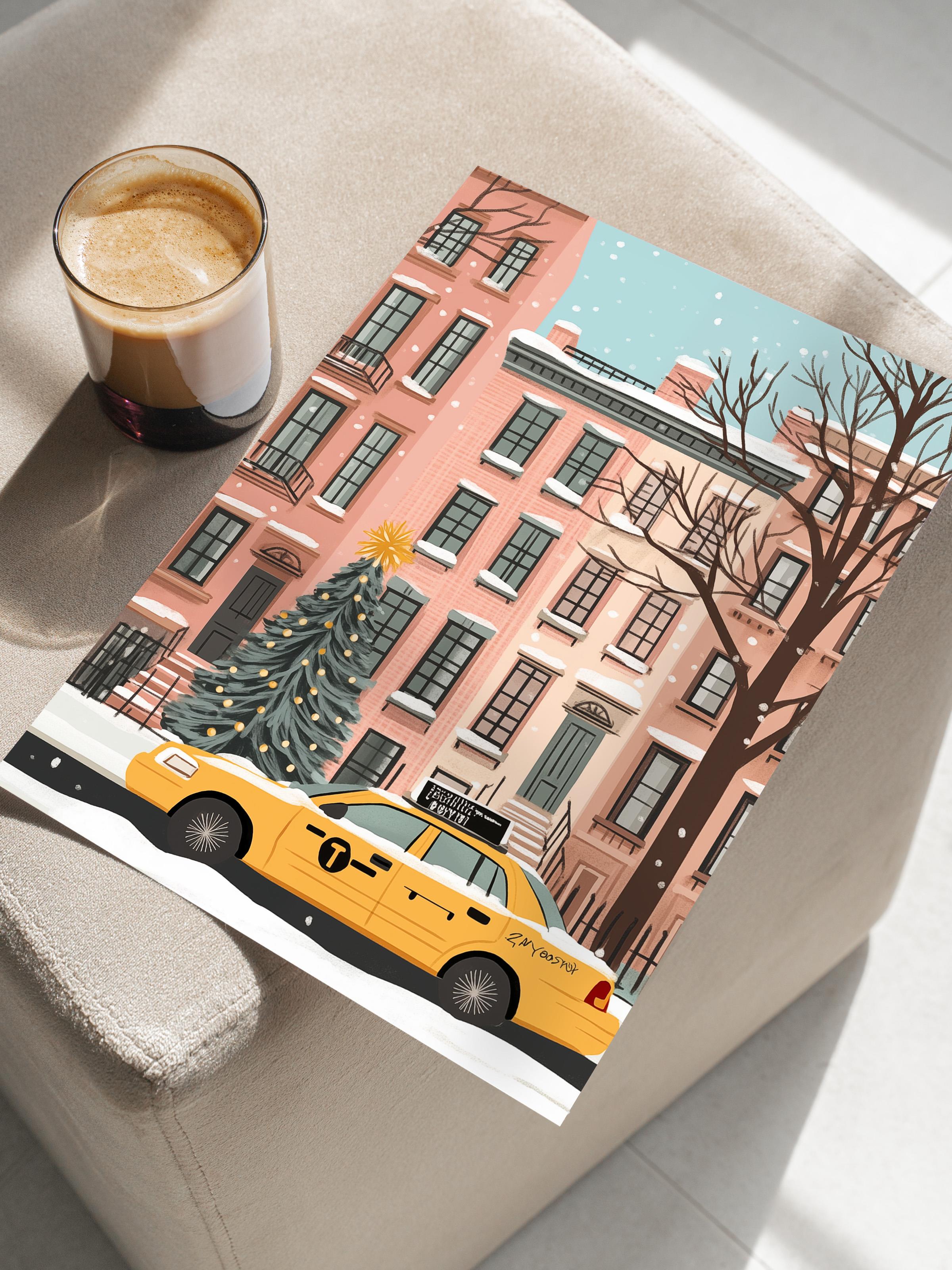 Çerçevesiz Poster, Duvar Posteri, HD Kalite Comfort Serisi, Yılbaşı Poster, NO:108734