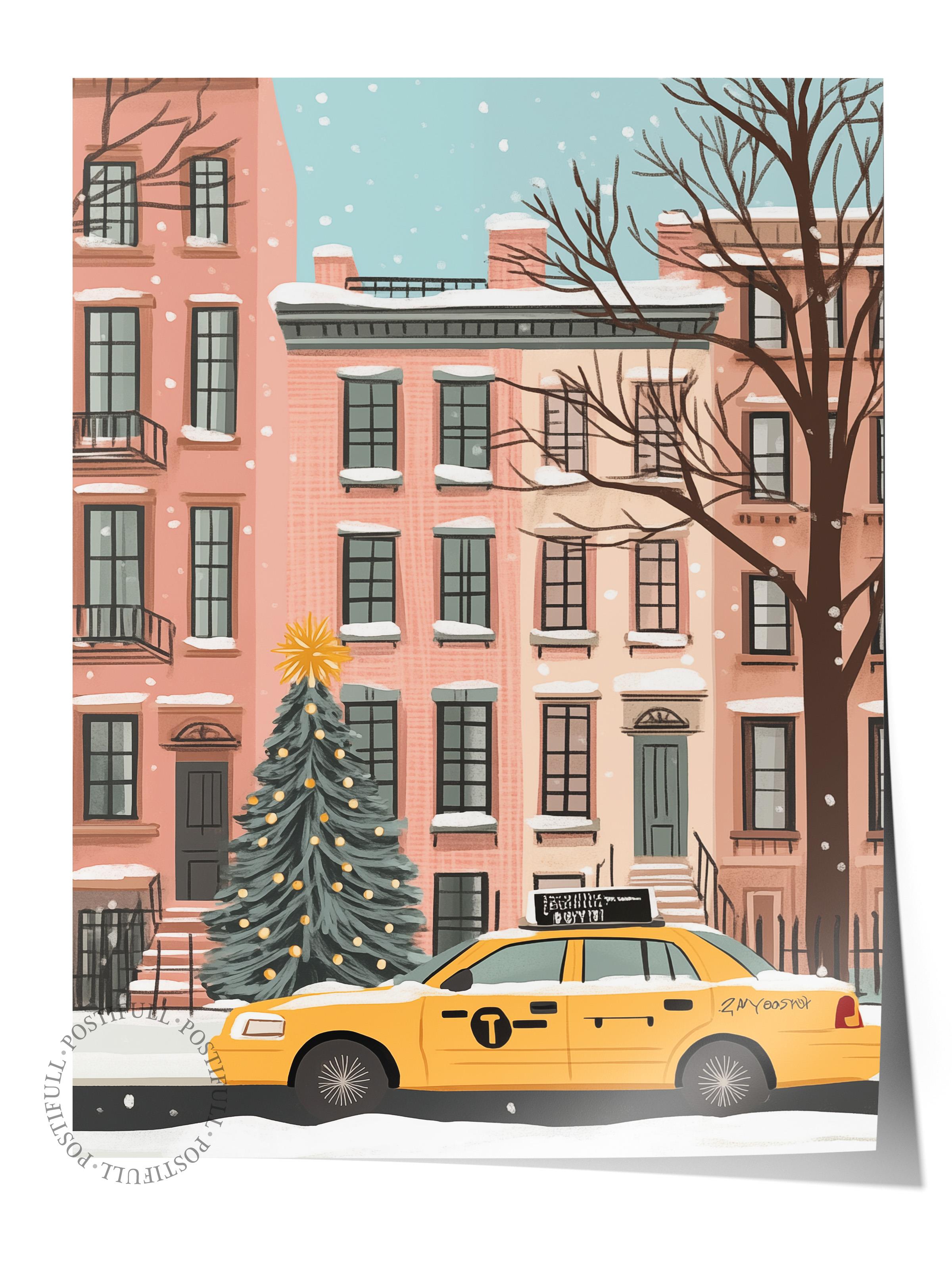 Çerçevesiz Poster, Duvar Posteri, HD Kalite Comfort Serisi, Yılbaşı Poster, NO:108734