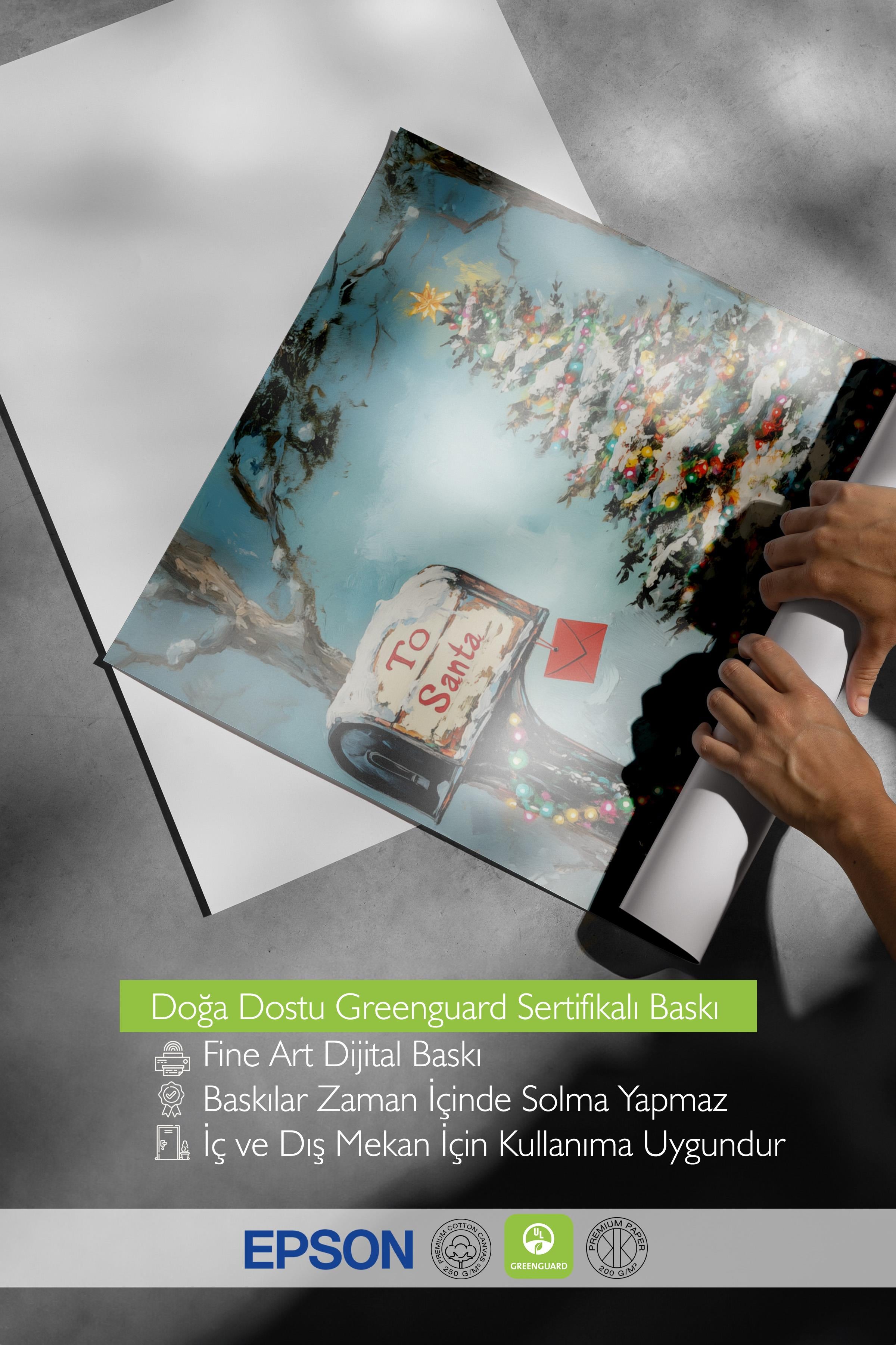 Çerçevesiz Poster, Duvar Posteri, HD Kalite Comfort Serisi, Yılbaşı Poster, NO:108746