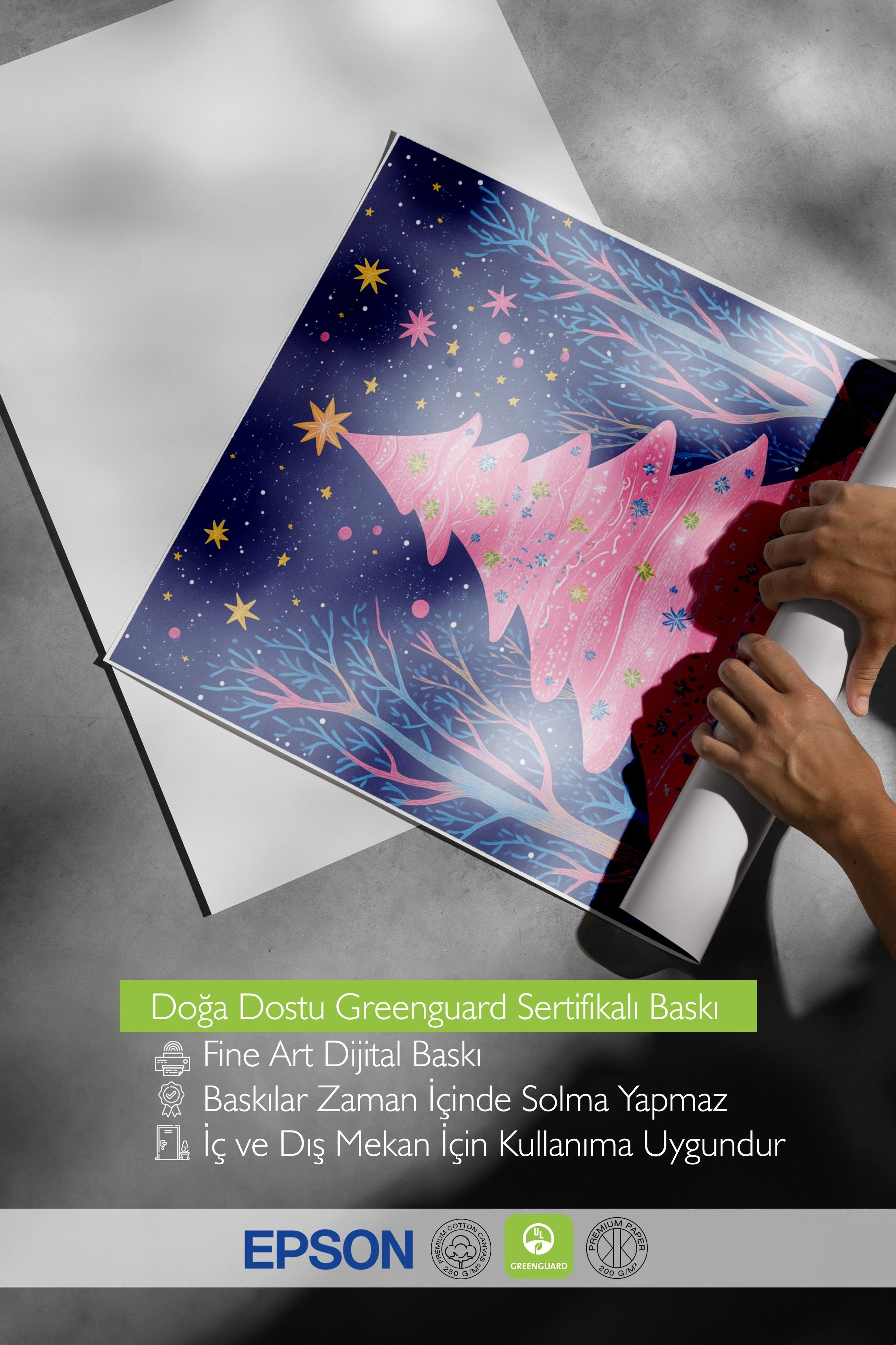 Çerçevesiz Poster, Duvar Posteri, HD Kalite Comfort Serisi, Yılbaşı Poster, NO:108755