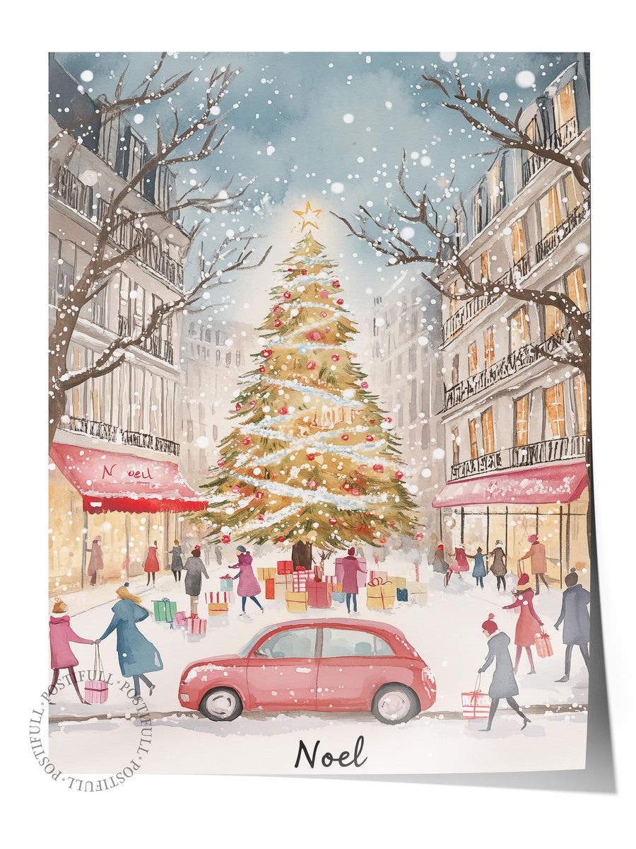 Farklı Tonlarda Noel Yılbaşı Çerçevesiz Poster