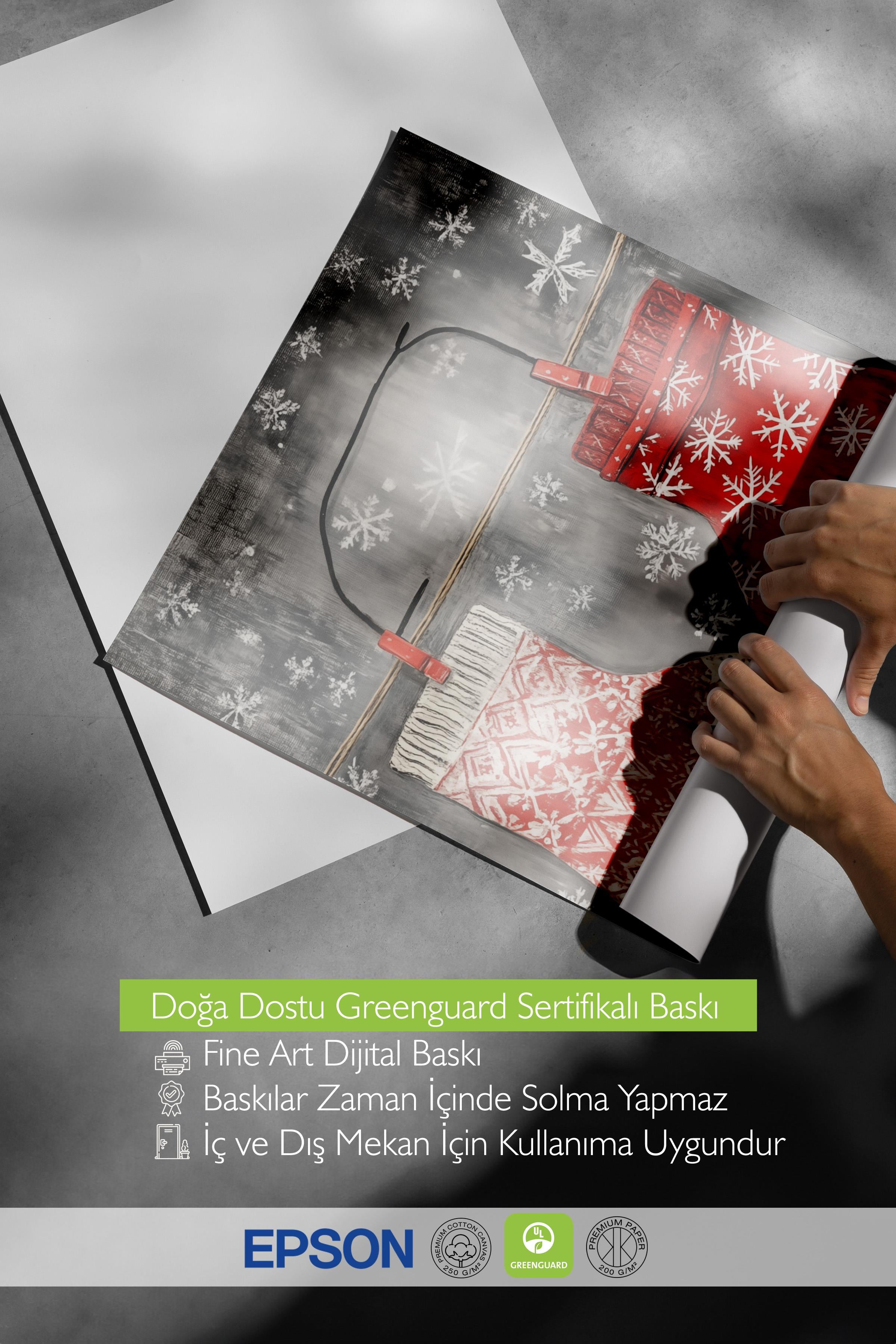 Çerçevesiz Poster, Duvar Posteri, HD Kalite Comfort Serisi, Yılbaşı Poster, NO:108766