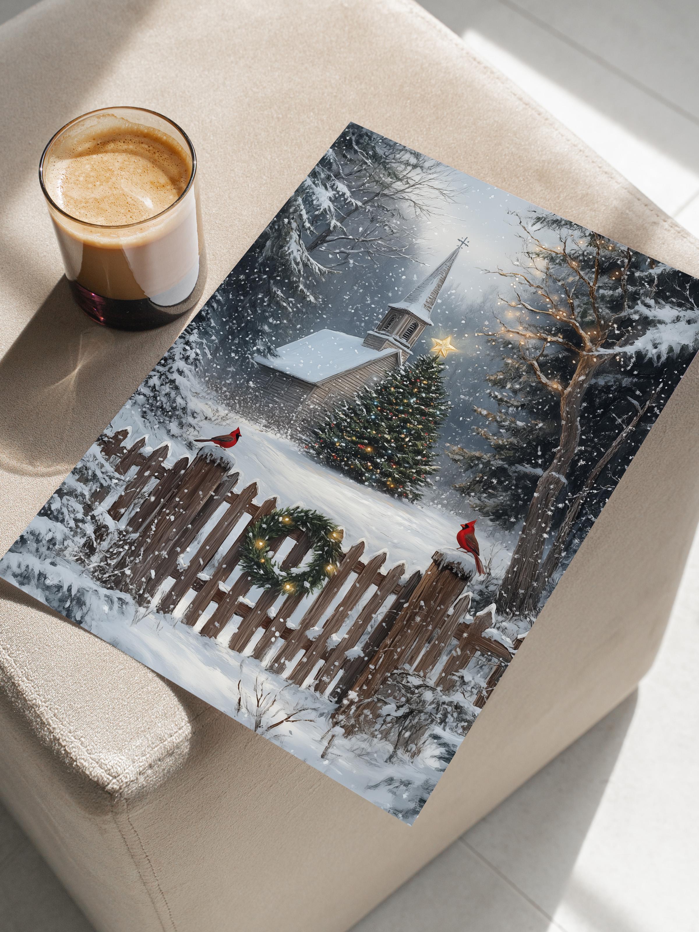 Çerçevesiz Poster, Duvar Posteri, HD Kalite Comfort Serisi, Yılbaşı Poster, NO:108769