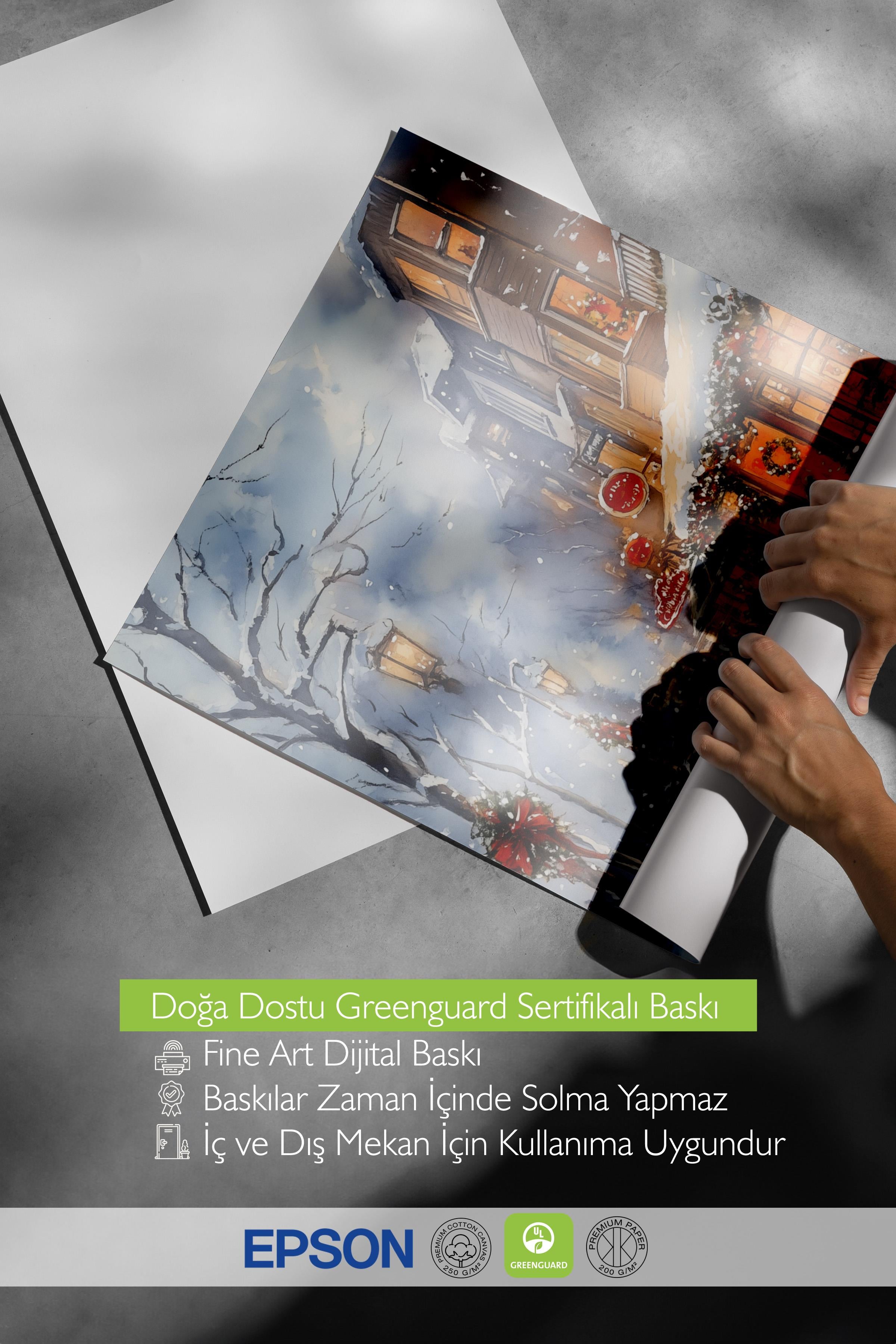 Çerçevesiz Poster, Duvar Posteri, HD Kalite Comfort Serisi, Yılbaşı Poster, NO:108770